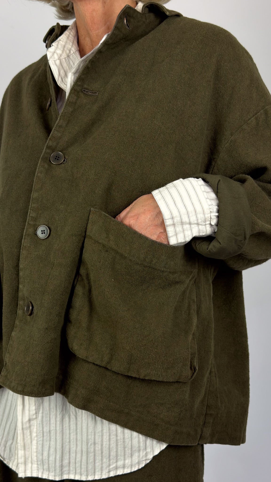 Pas De Calais 3475 Twill Jacket Khaki