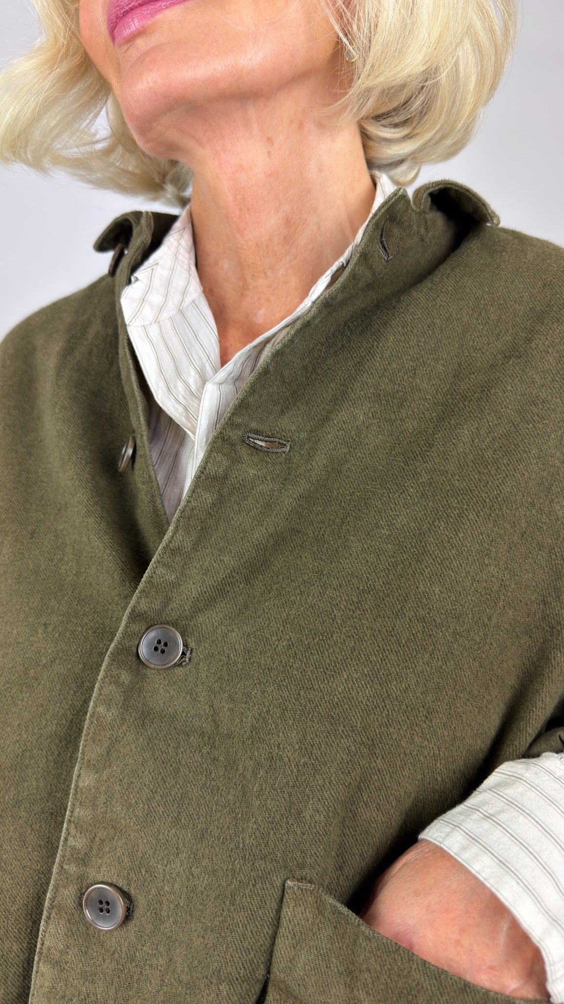 Pas De Calais 3475 Twill Jacket Khaki