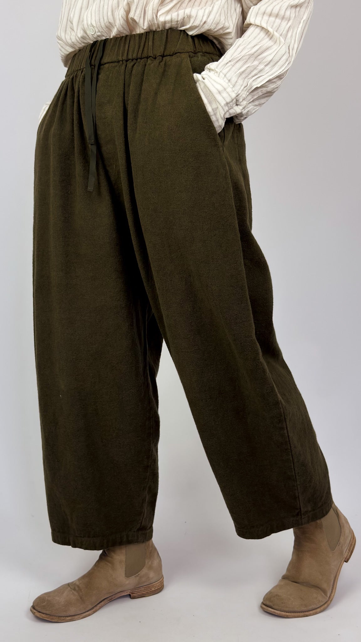Pas De Calais 8744 Twill Trousers Khaki