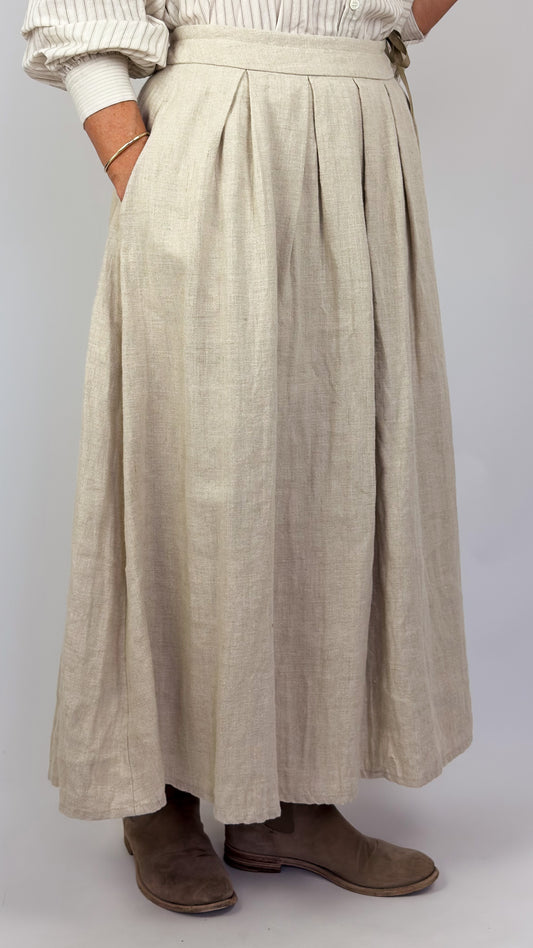 Pas De Calais 7492 Canvas Skirt Natural