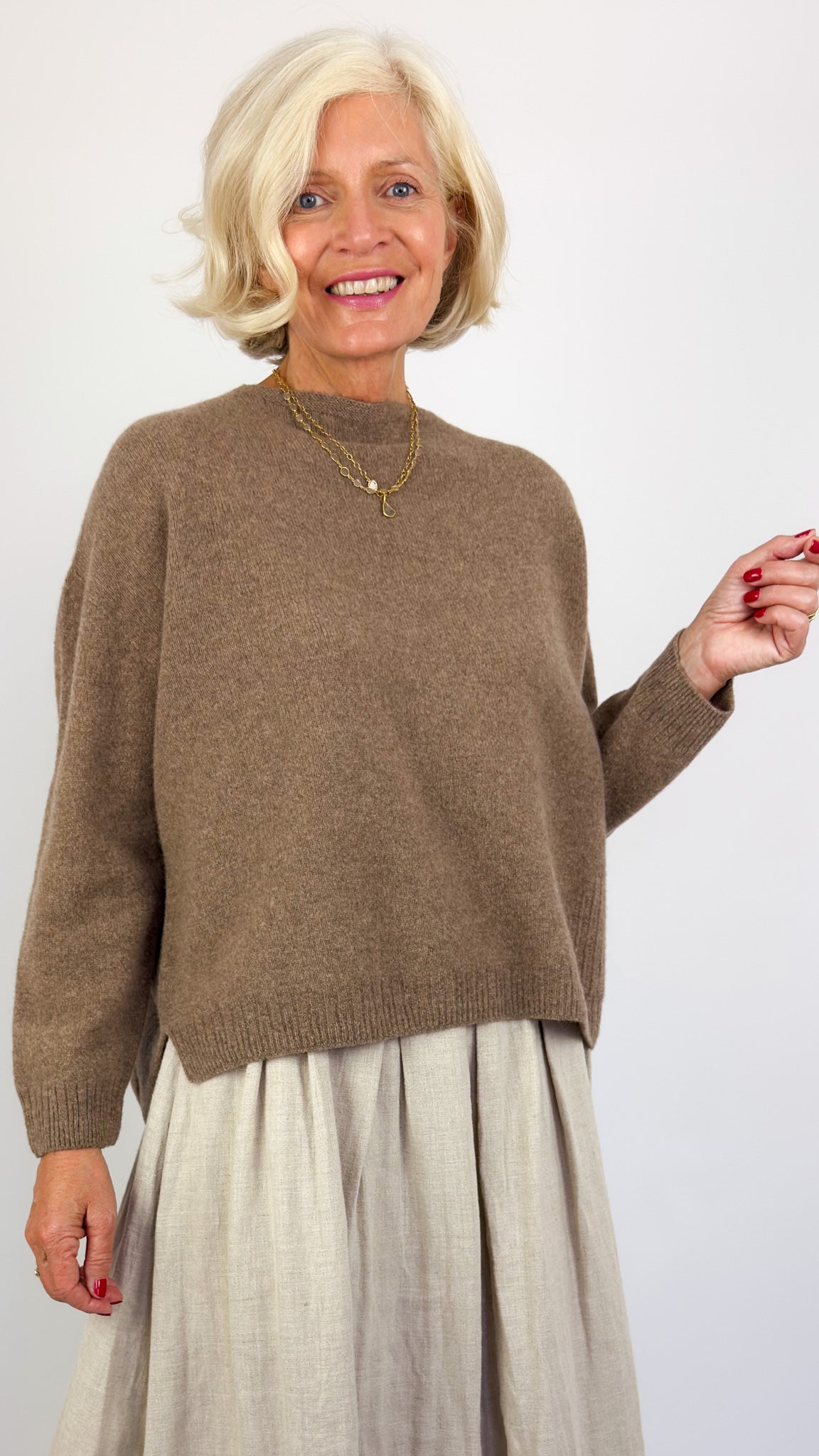 Pas De Calais 2706 Square Jumper Brown