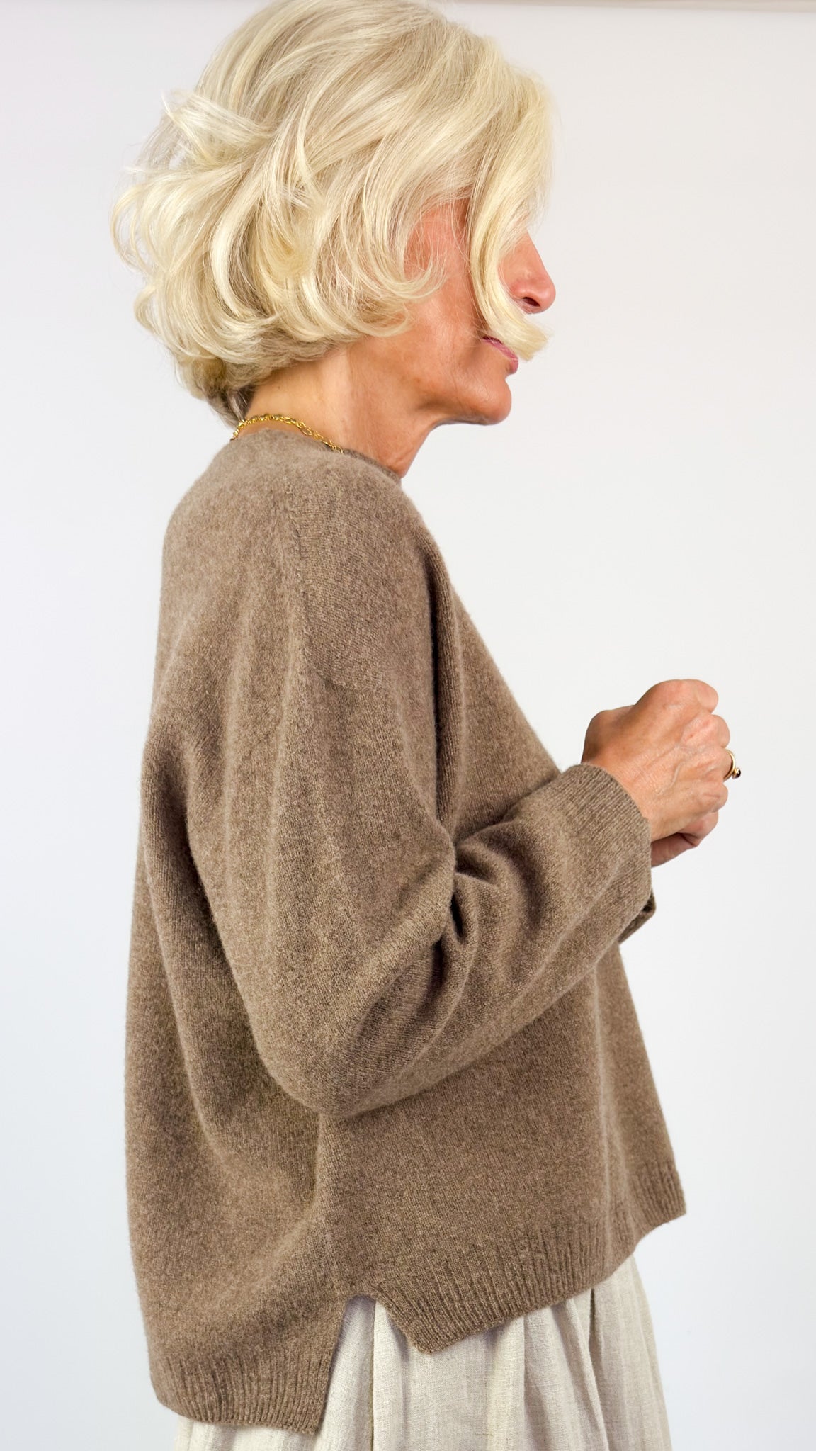 Pas De Calais 2706 Square Jumper Brown