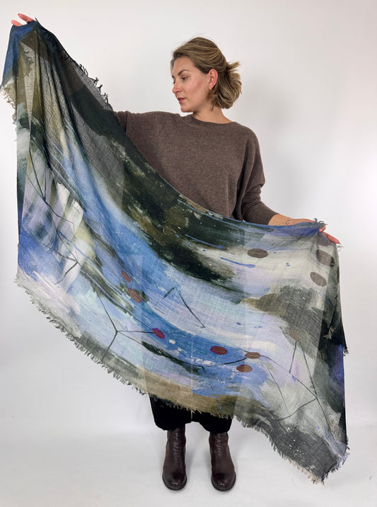 Jo Edwards Moody Blues Scarf