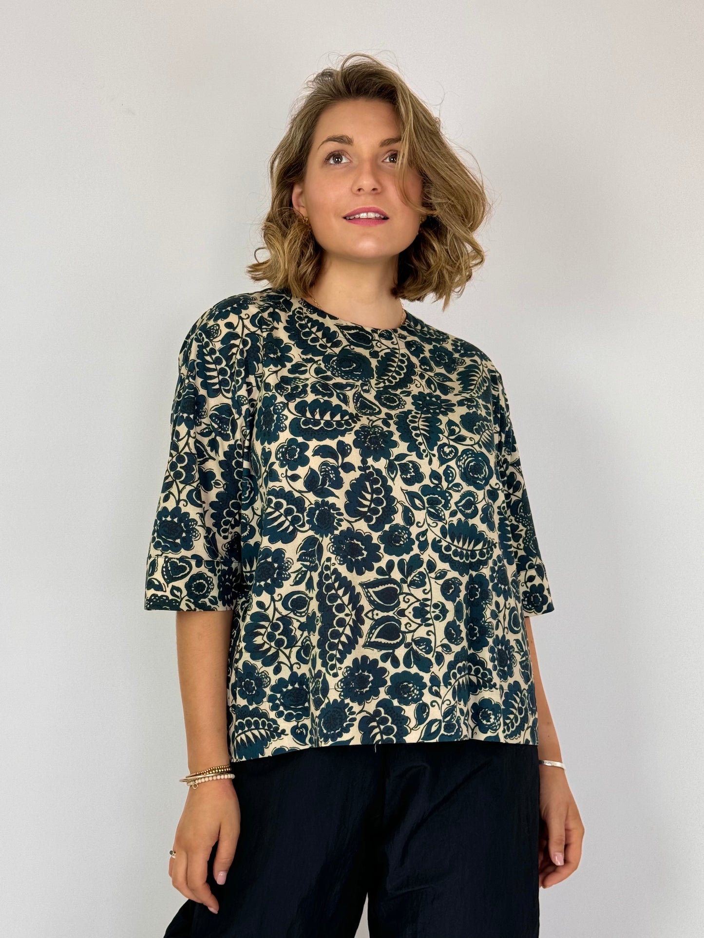 Tapis Noir Britt Blouse Dark Blue