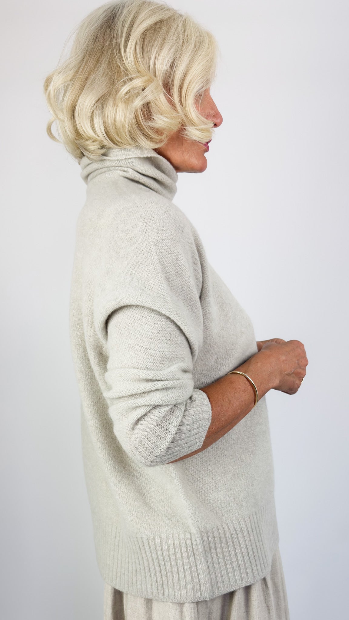 Pas De Calais 2705 Turtleneck Jumper Greige