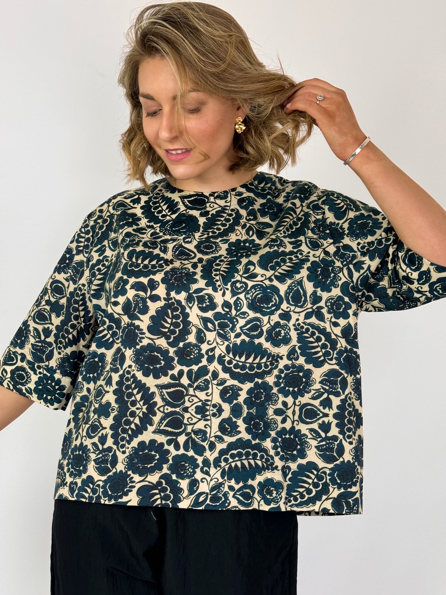 Tapis Noir Britt Blouse Dark Blue