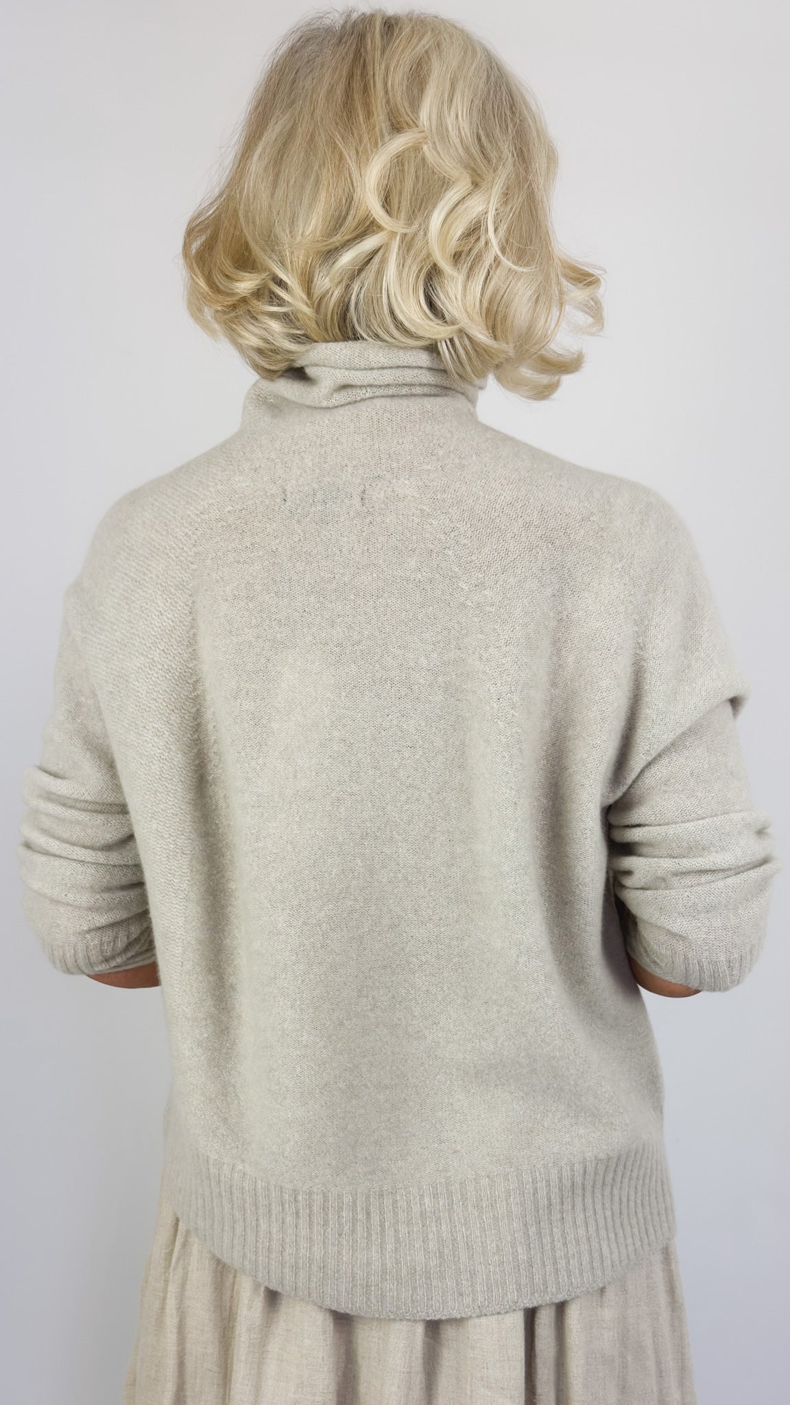 Pas De Calais 2705 Turtleneck Jumper Greige
