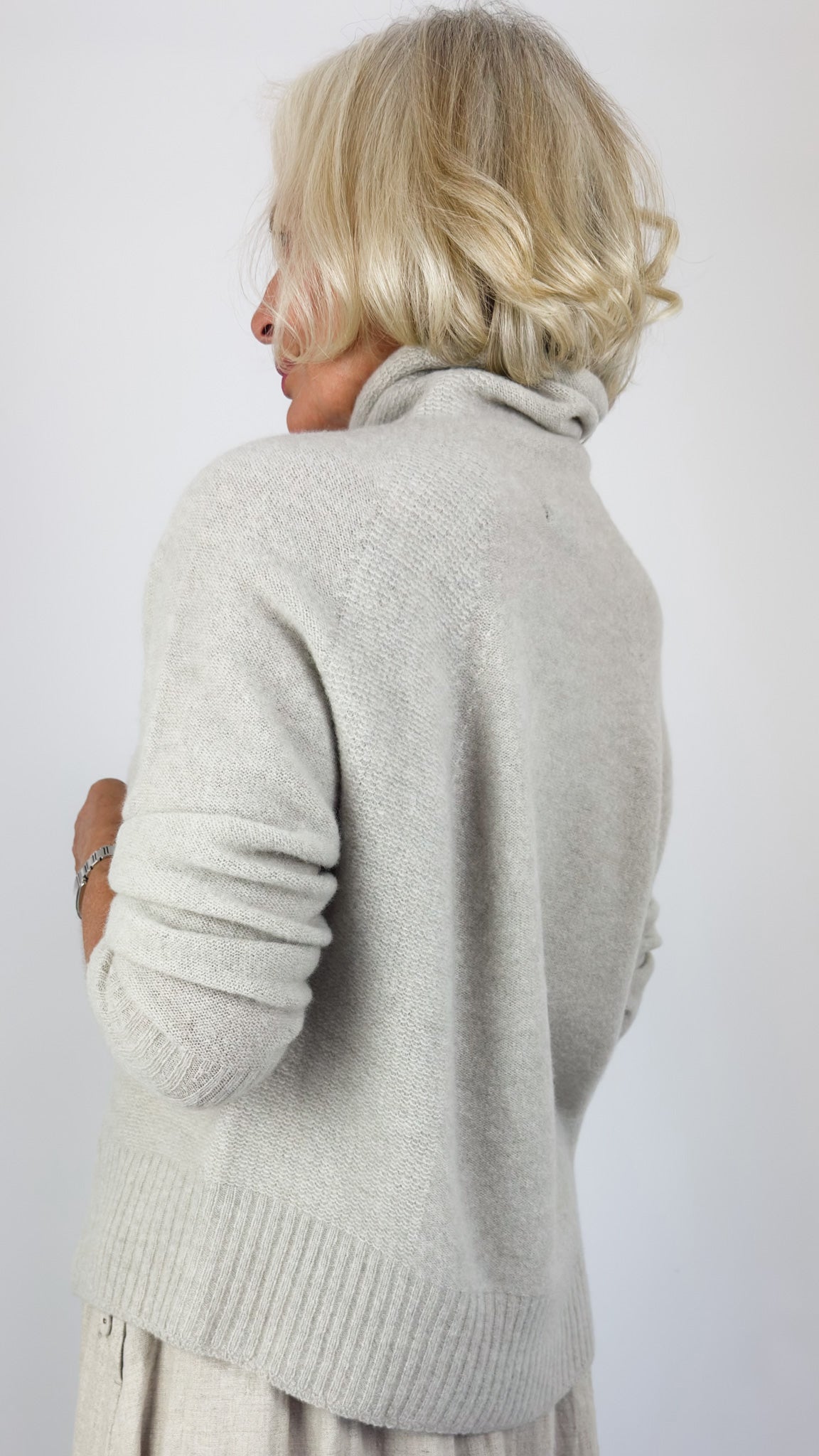 Pas De Calais 2705 Turtleneck Jumper Greige
