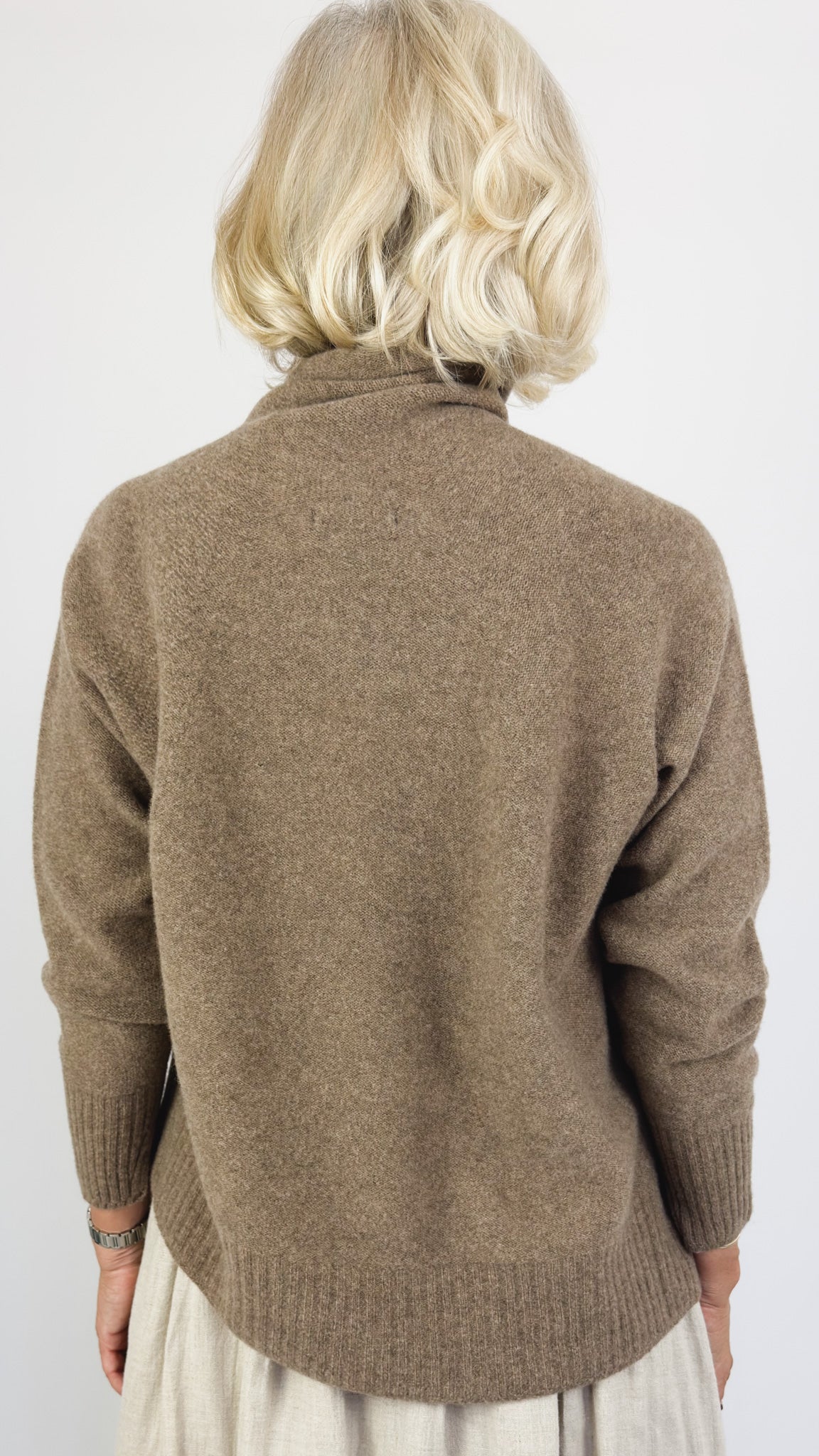 Pas De Calais 2705 Turtleneck Jumper Brown