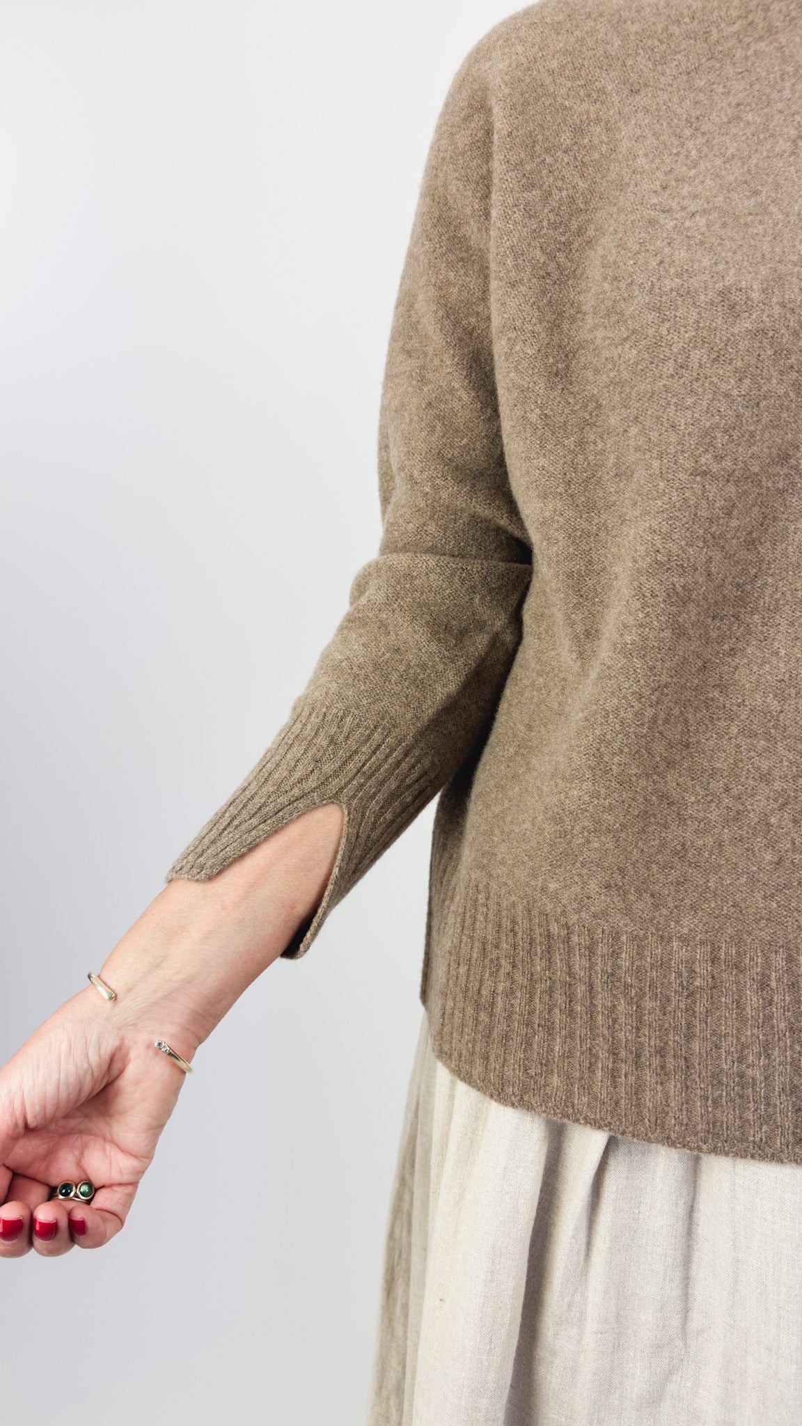 Pas De Calais 2705 Turtleneck Jumper Brown