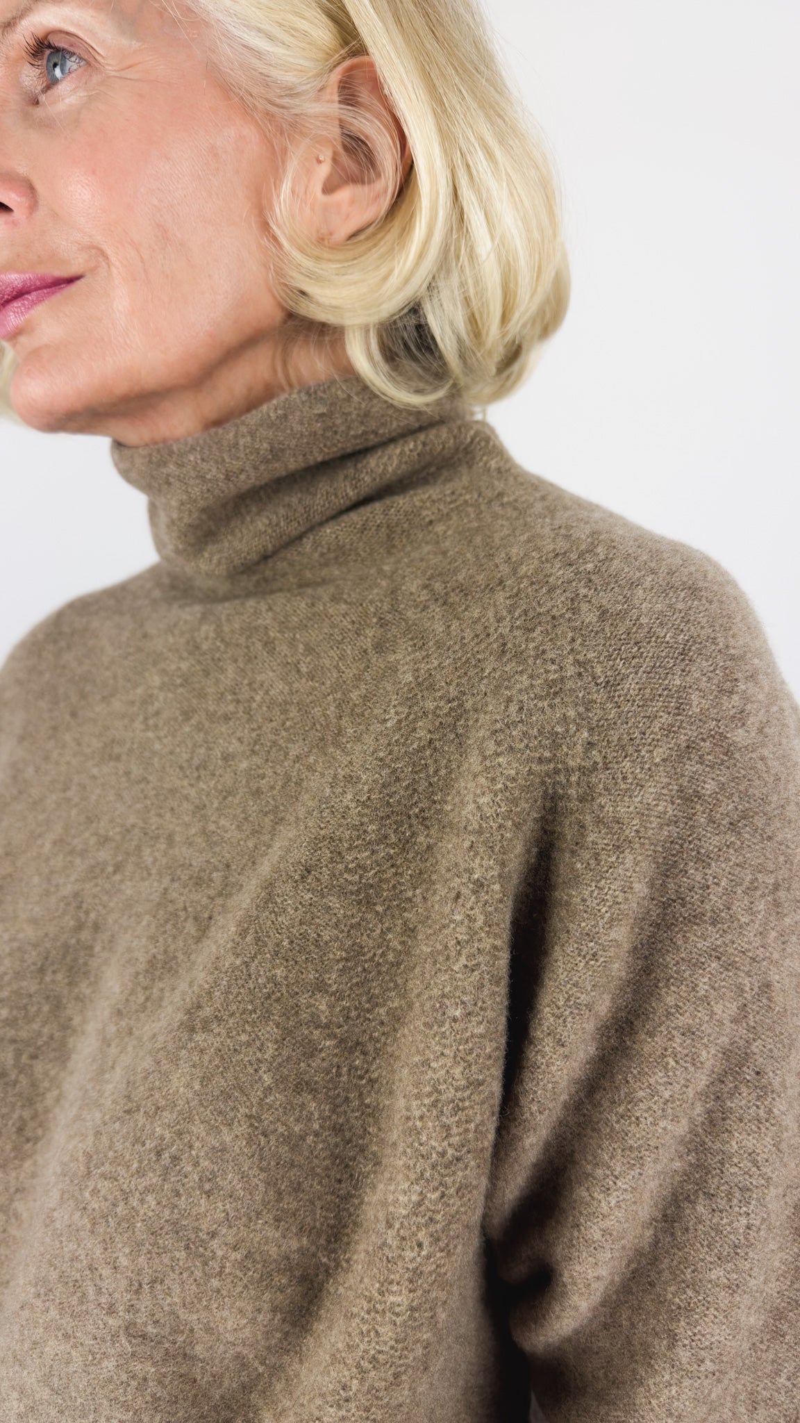 Pas De Calais 2705 Turtleneck Jumper Brown