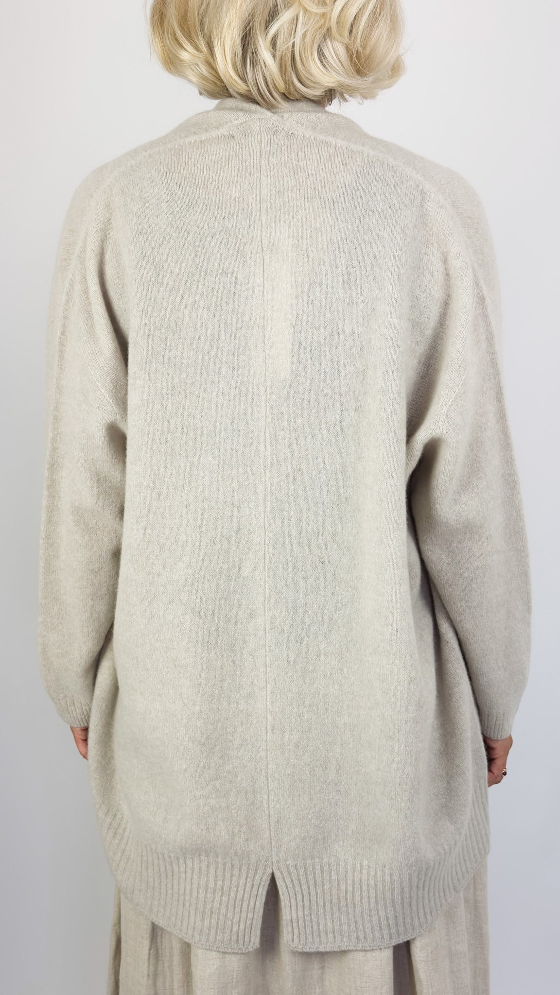 Pas De Calais 2707 Haori Cardigan Greige