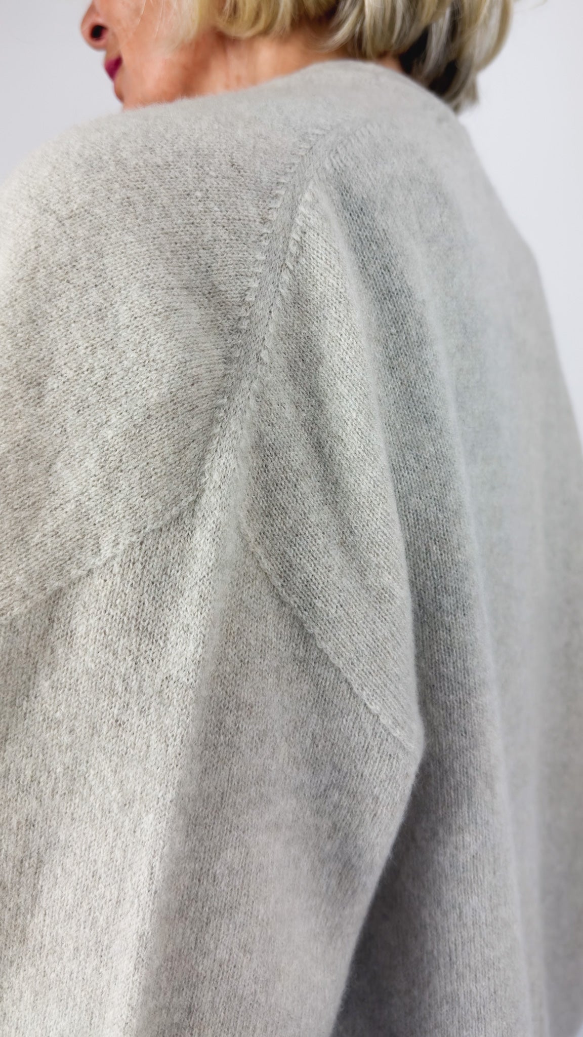 Pas De Calais 2707 Haori Cardigan Greige