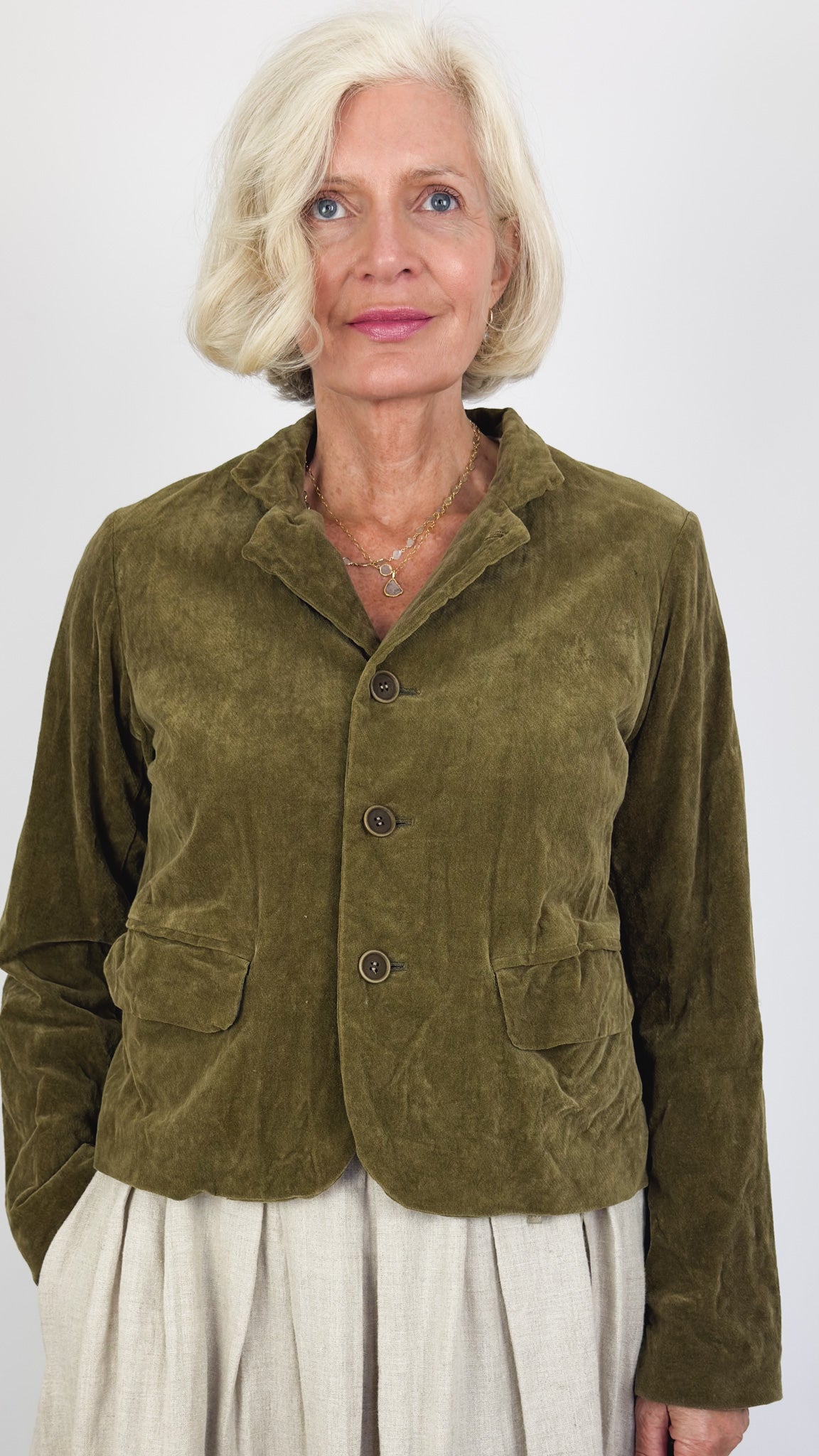 Pas De Calais 3471 Tailored Jacket Khaki