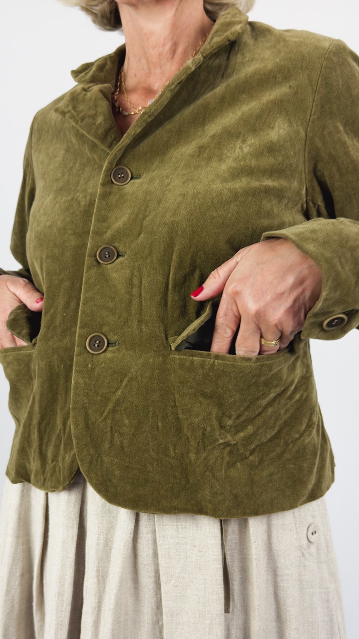 Pas De Calais 3471 Tailored Jacket Khaki