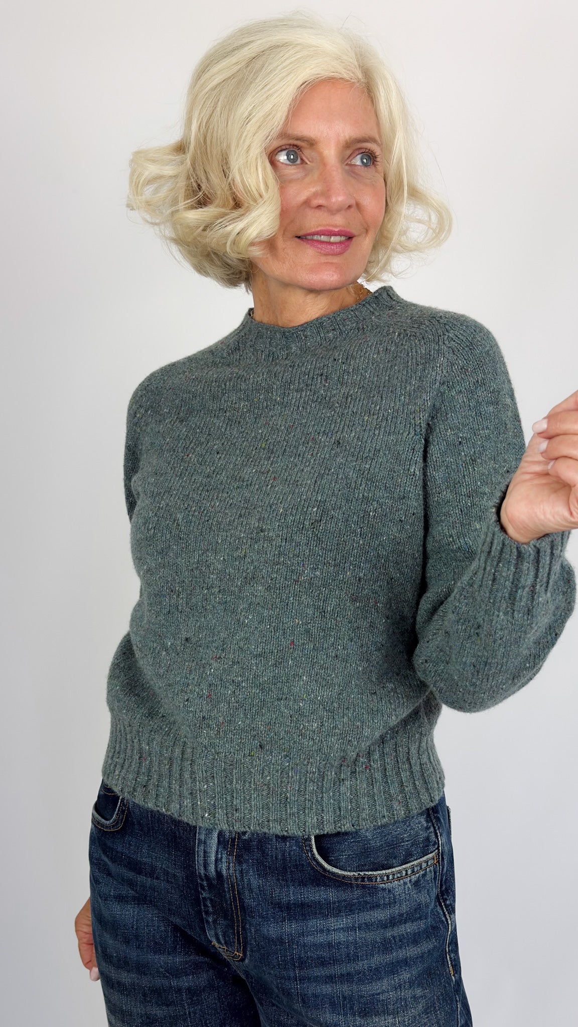 Cordelia James Fawn Jumper Lomond