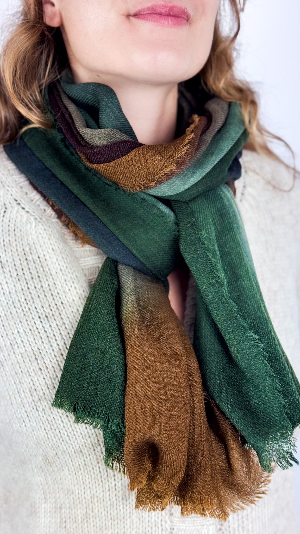 Jo Edwards Brown Storm Scarf