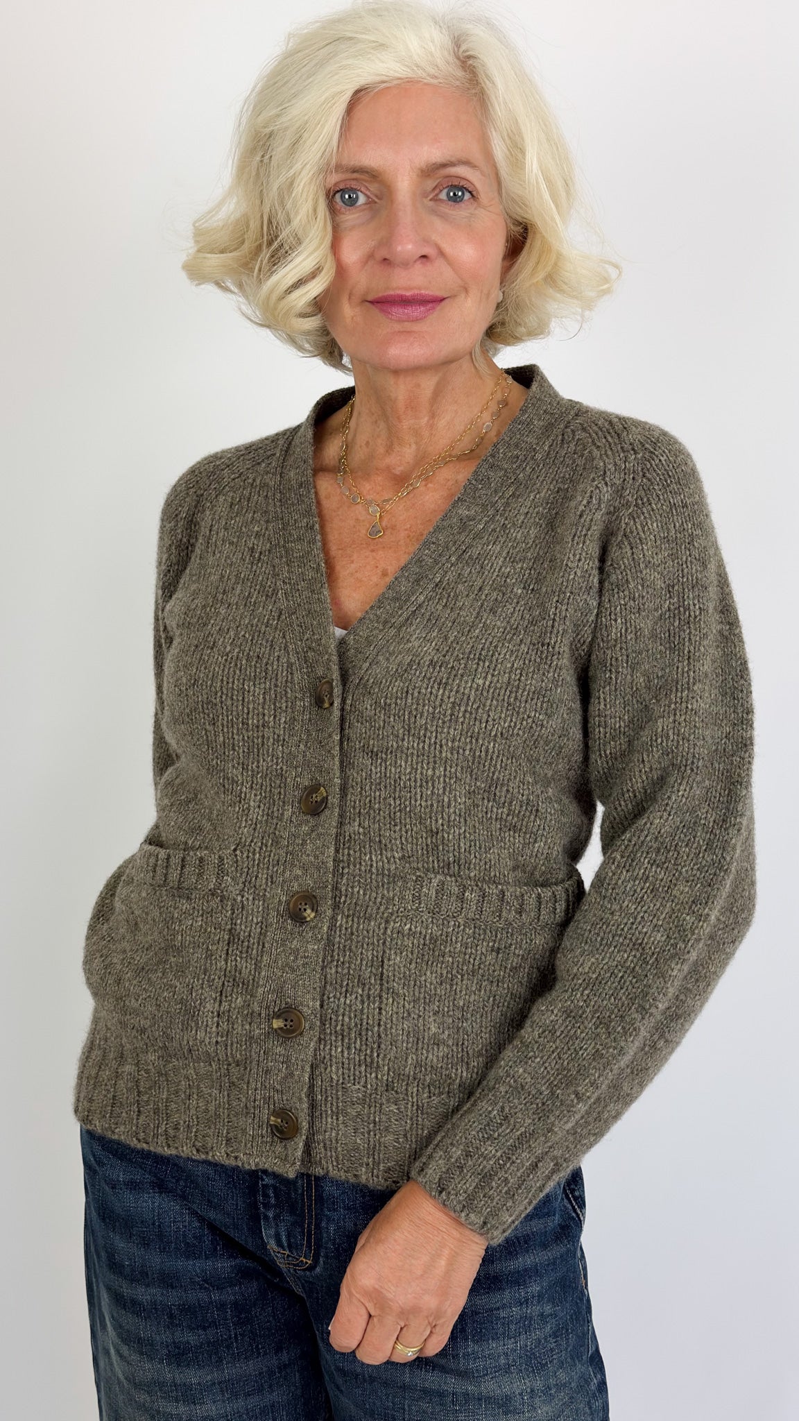 Cordelia James Freya Cardigan Fossil
