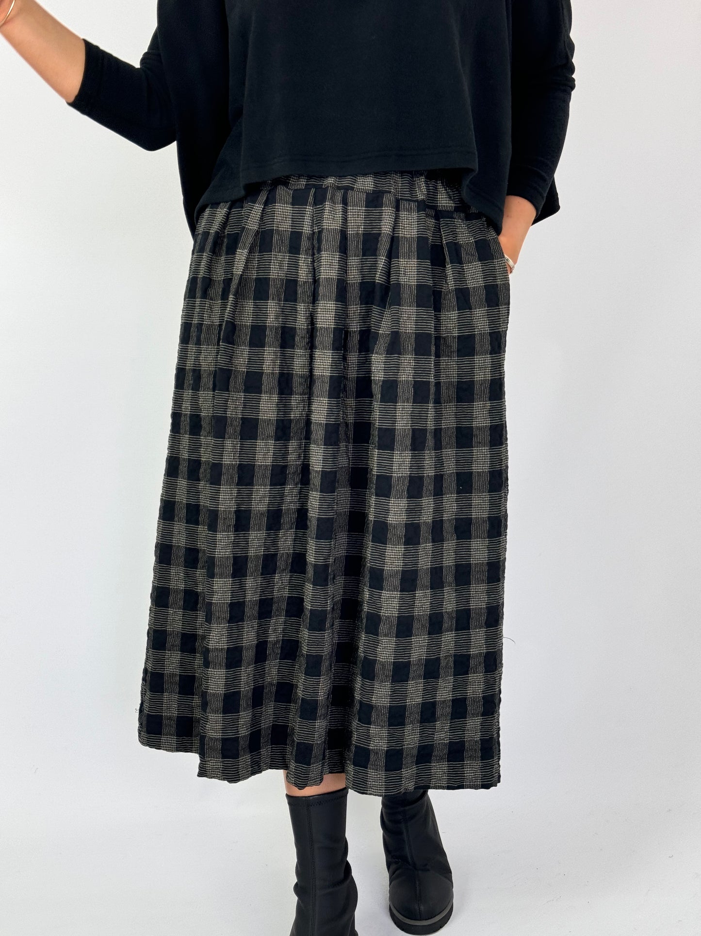 Mama b Pesci Skirt Black