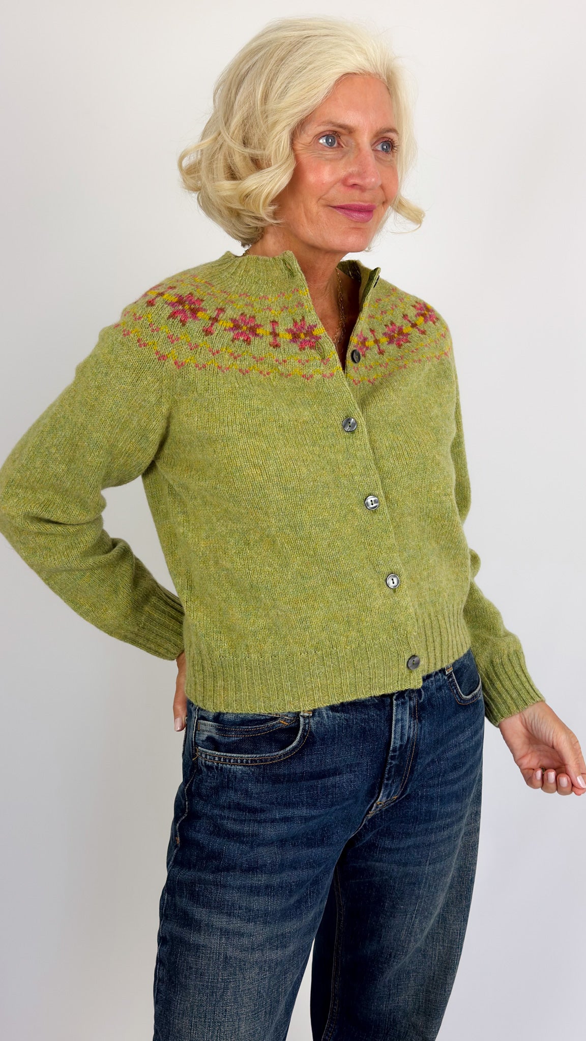 Cordelia James Fifi Cardigan Avocado
