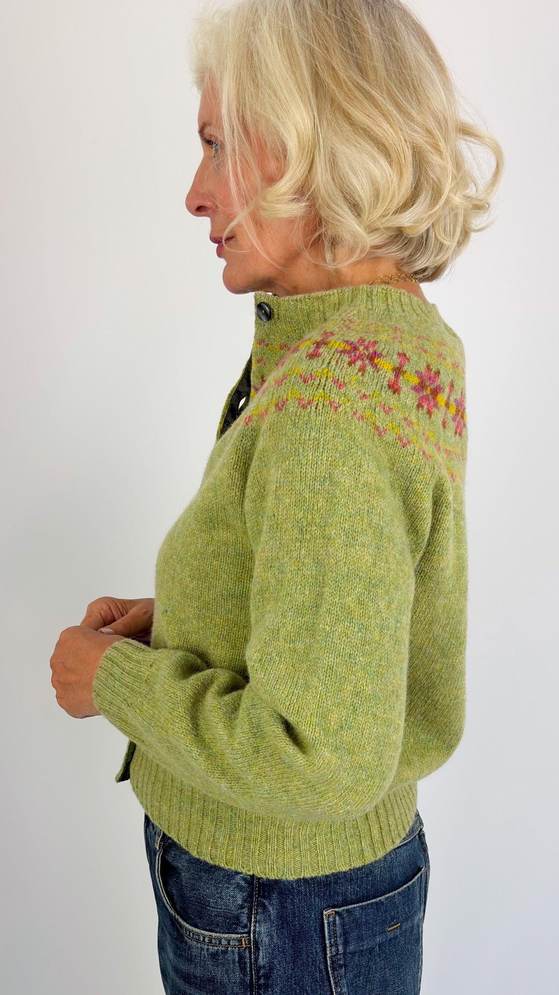 Cordelia James Fifi Cardigan Avocado