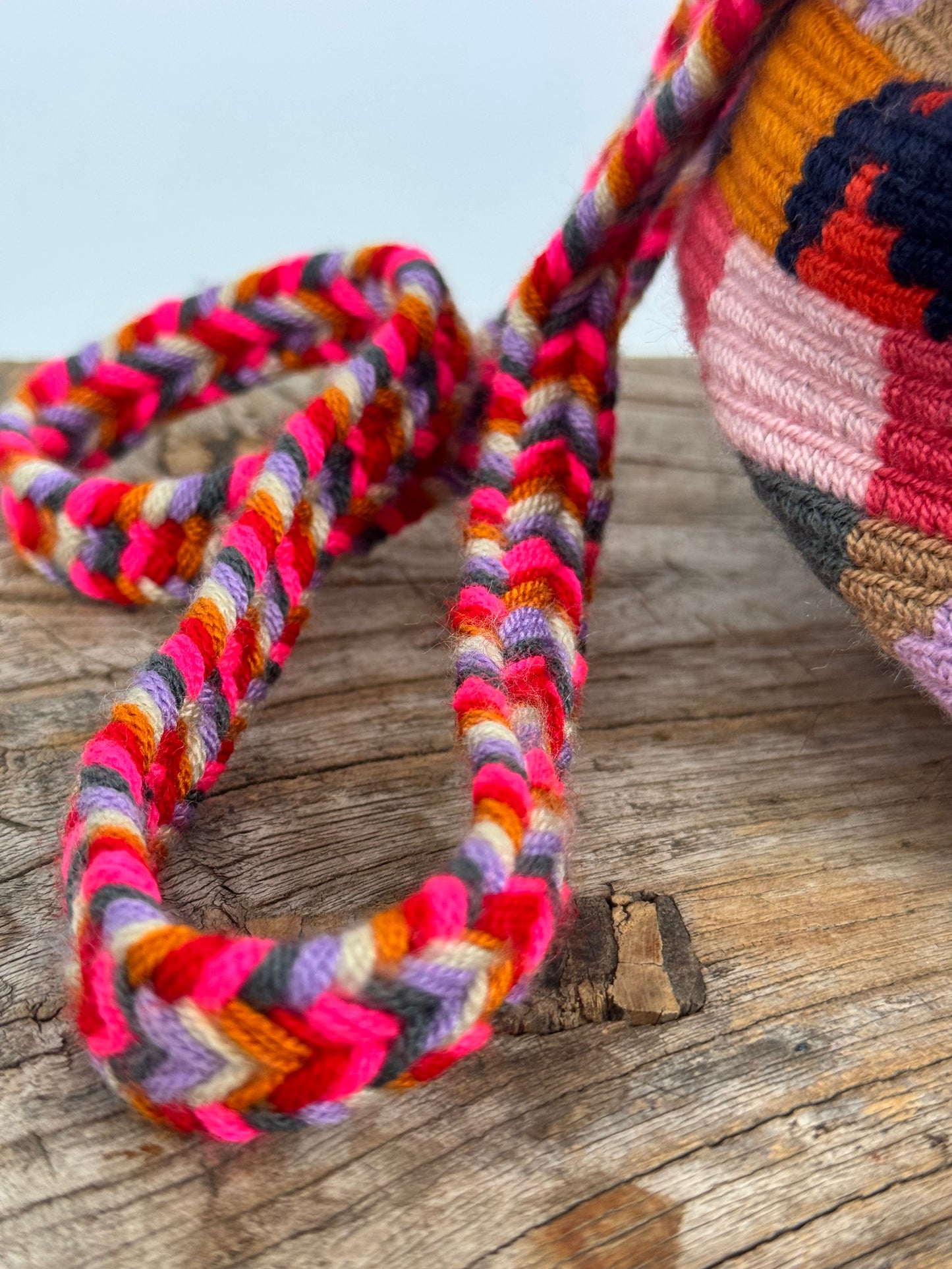 Guanabana Crossbody Bag Pink/Multi + Strap