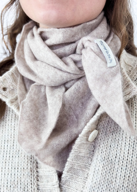 Mirror In The Sky A458 Scarf Oatmeal