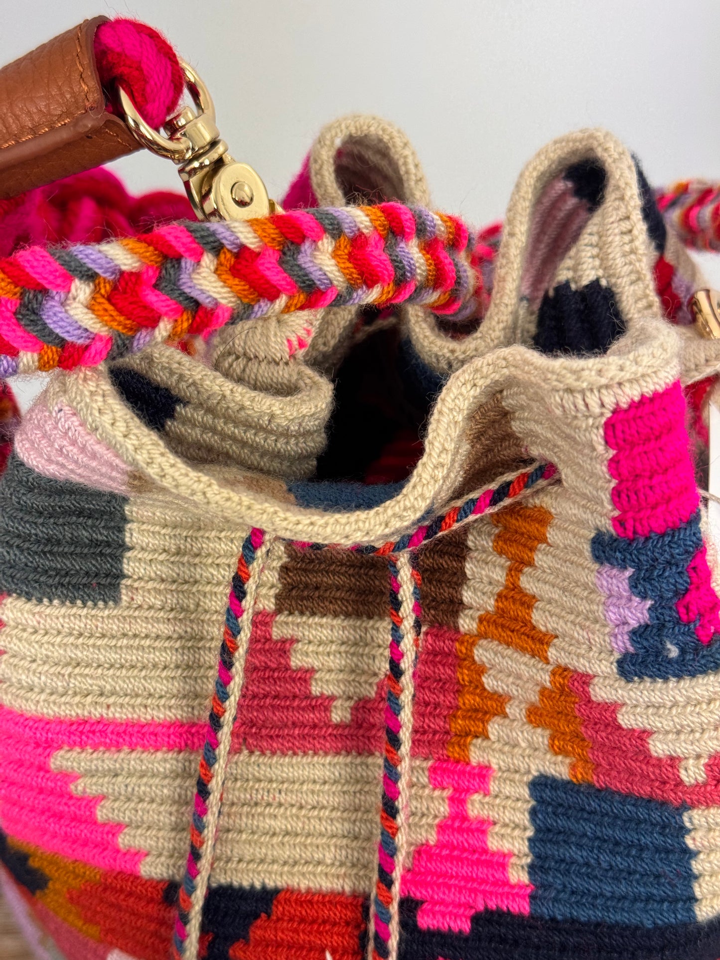 Guanabana Crossbody Bag Pink/Multi + Strap