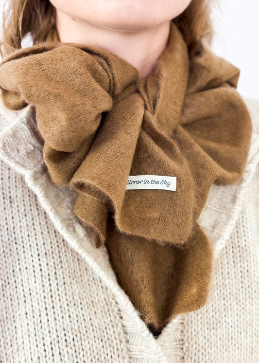 Mirror In The Sky A320 Mini Scarf Coffee