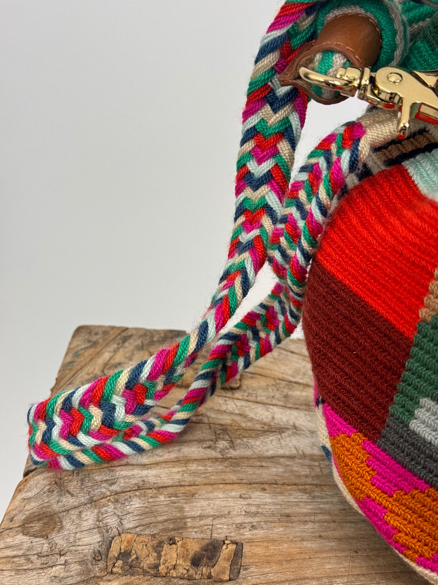Guanabana Crossbody Bag Green/Multi + Strap