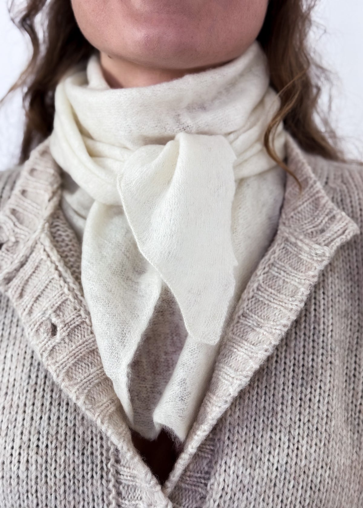 Mirror In The Sky A458 Scarf Natural