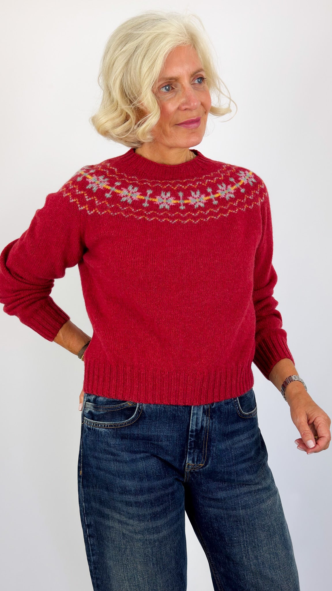 Cordelia James Flavia Jumper Framboise