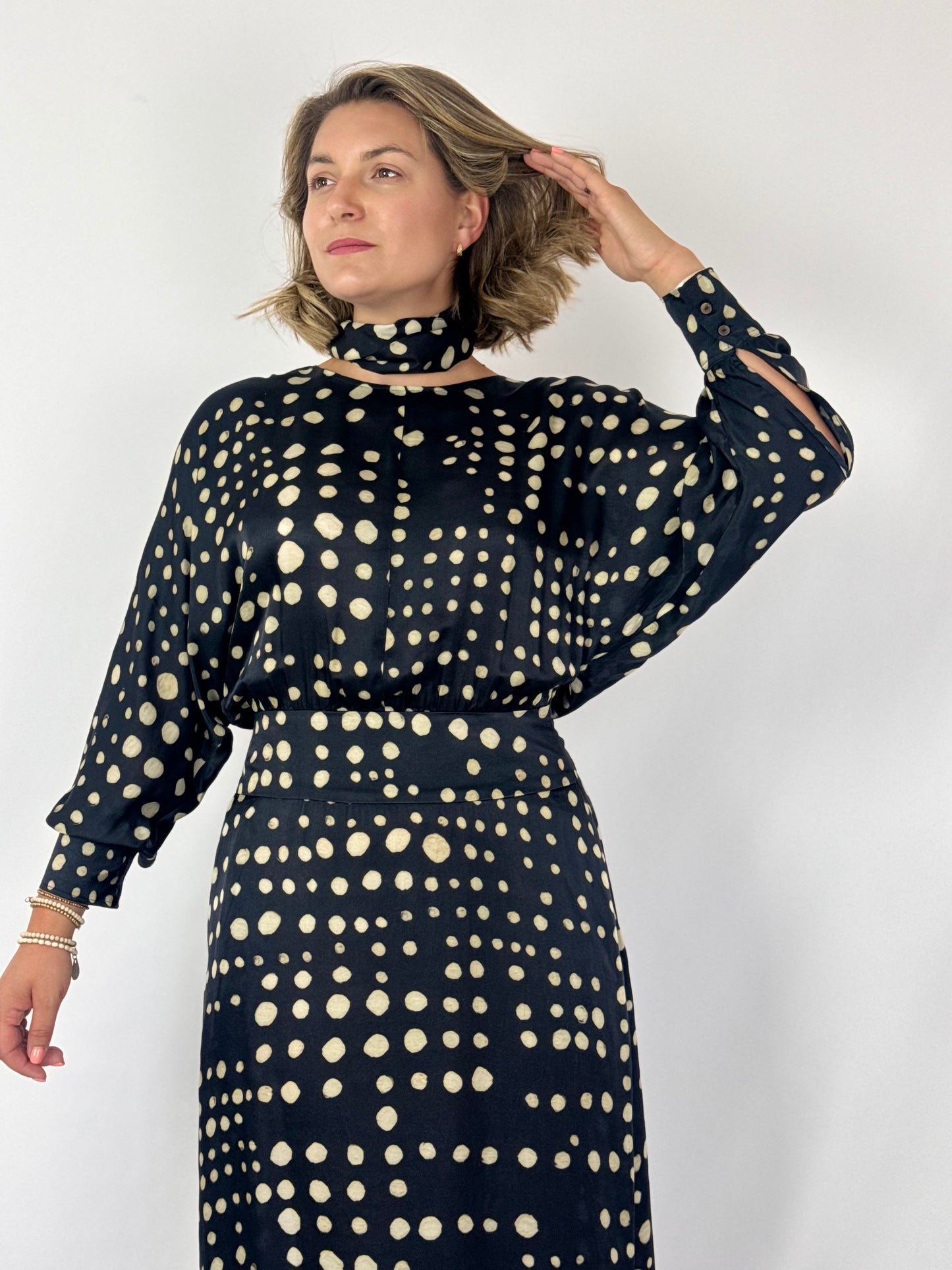 Diega Remina 27 Dress Choco/Ecru