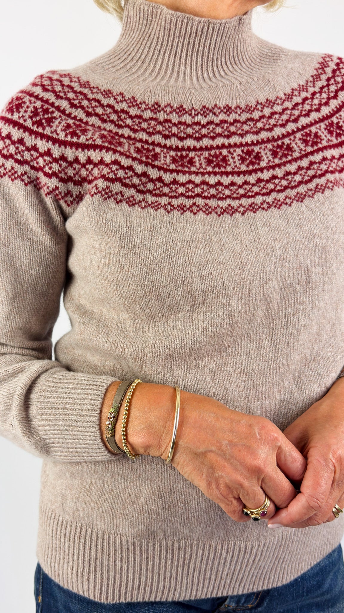 Cordelia James Felicity Jumper Alum/Red