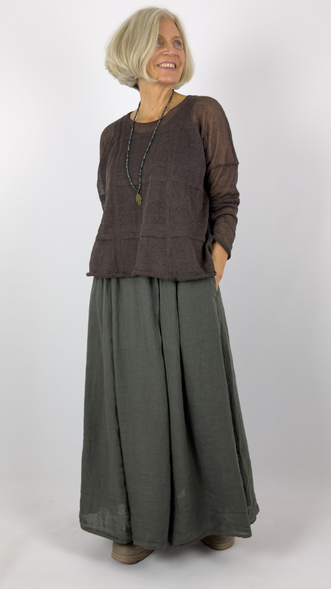 Neirami 407FQ Jumper Corteccia