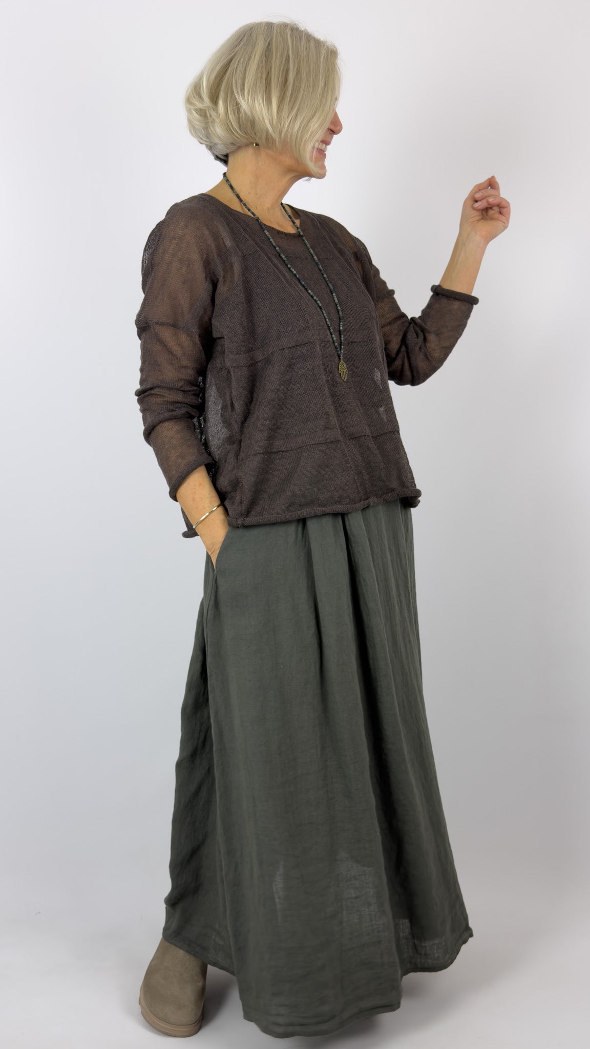 Neirami 407FQ Jumper Corteccia