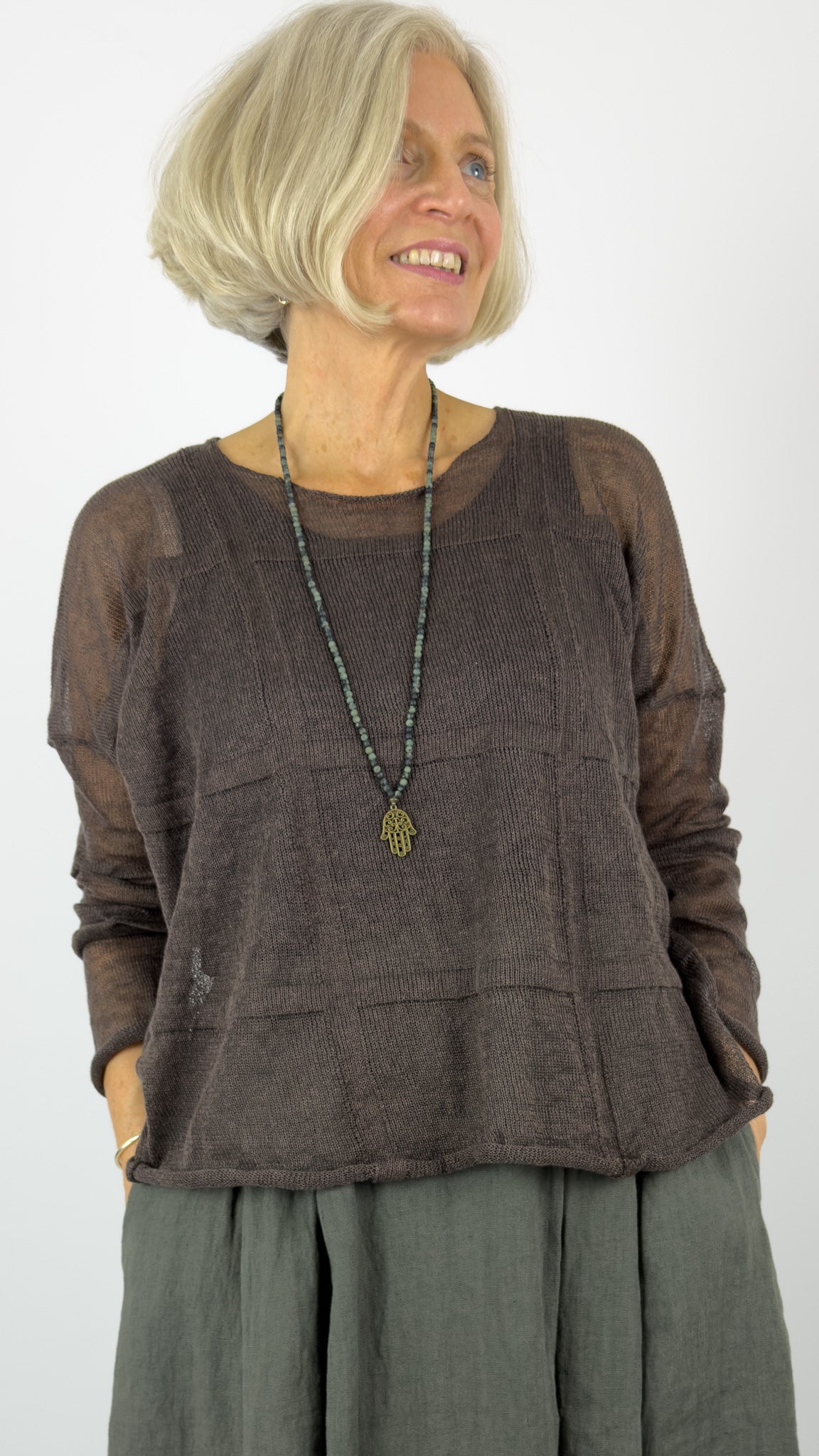 Neirami 407FQ Jumper Corteccia