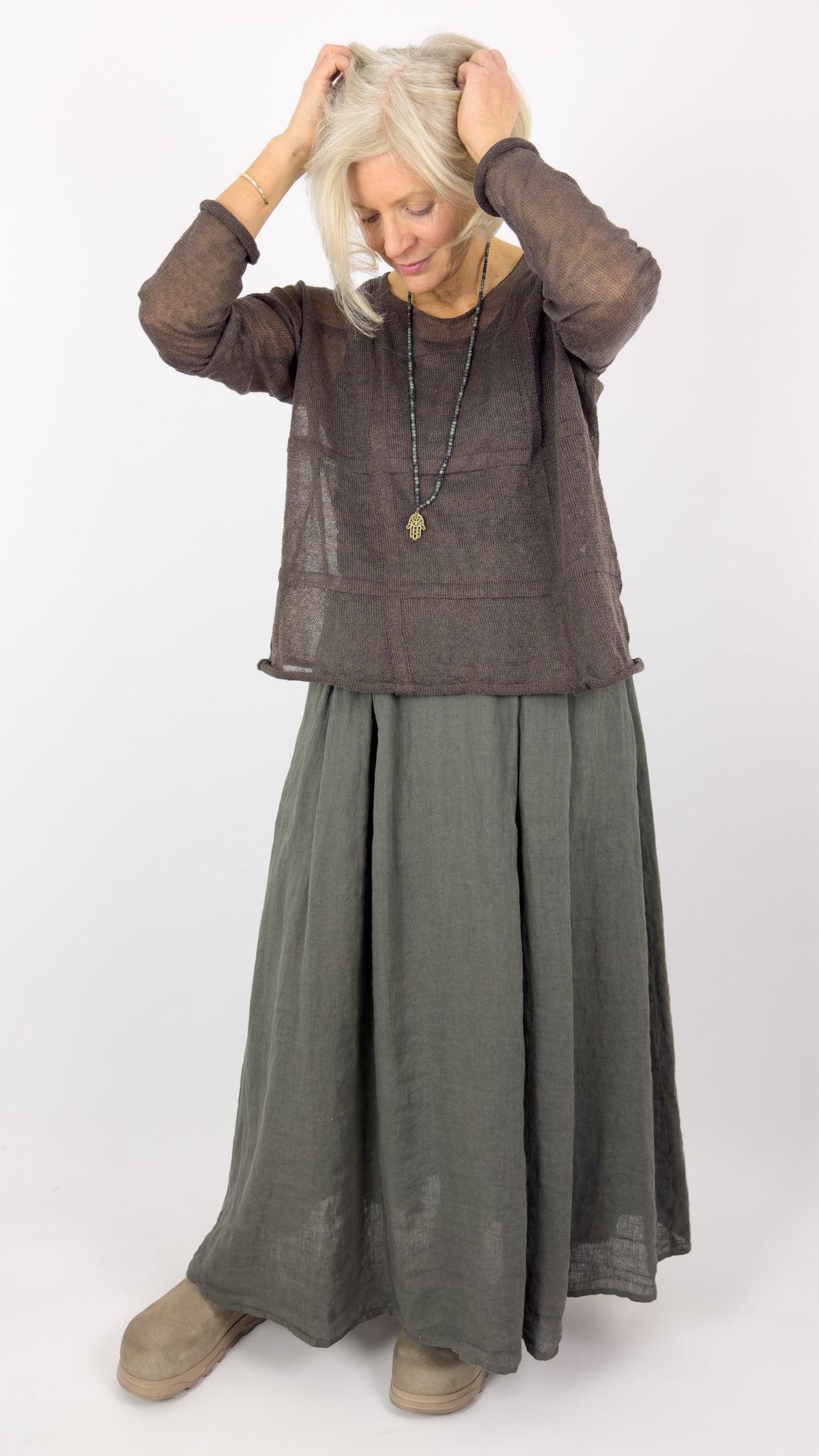 Neirami 407FQ Jumper Corteccia