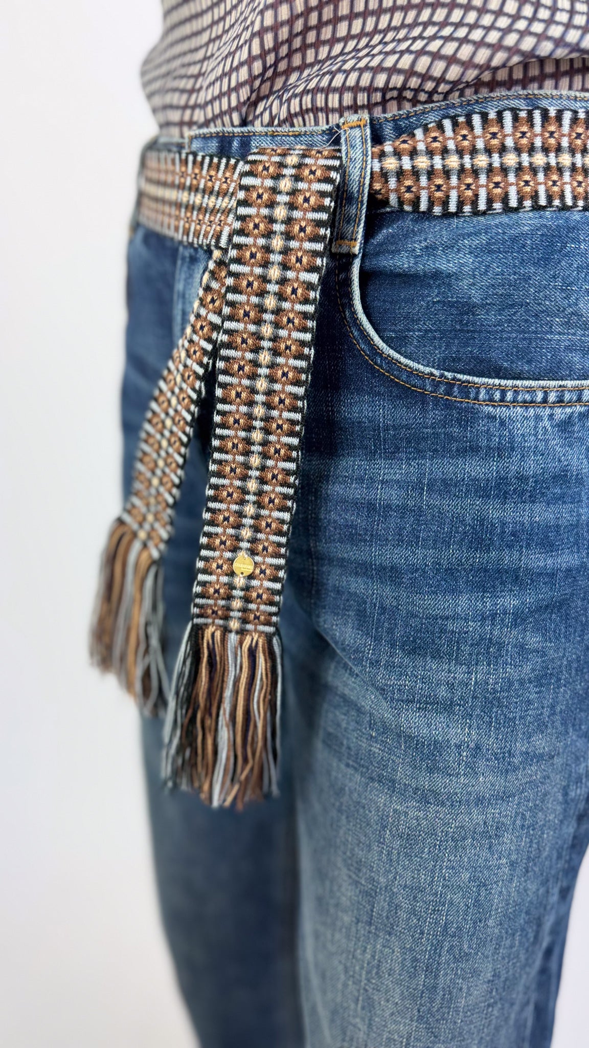 Guanabana 242 Belt Grey & Blue