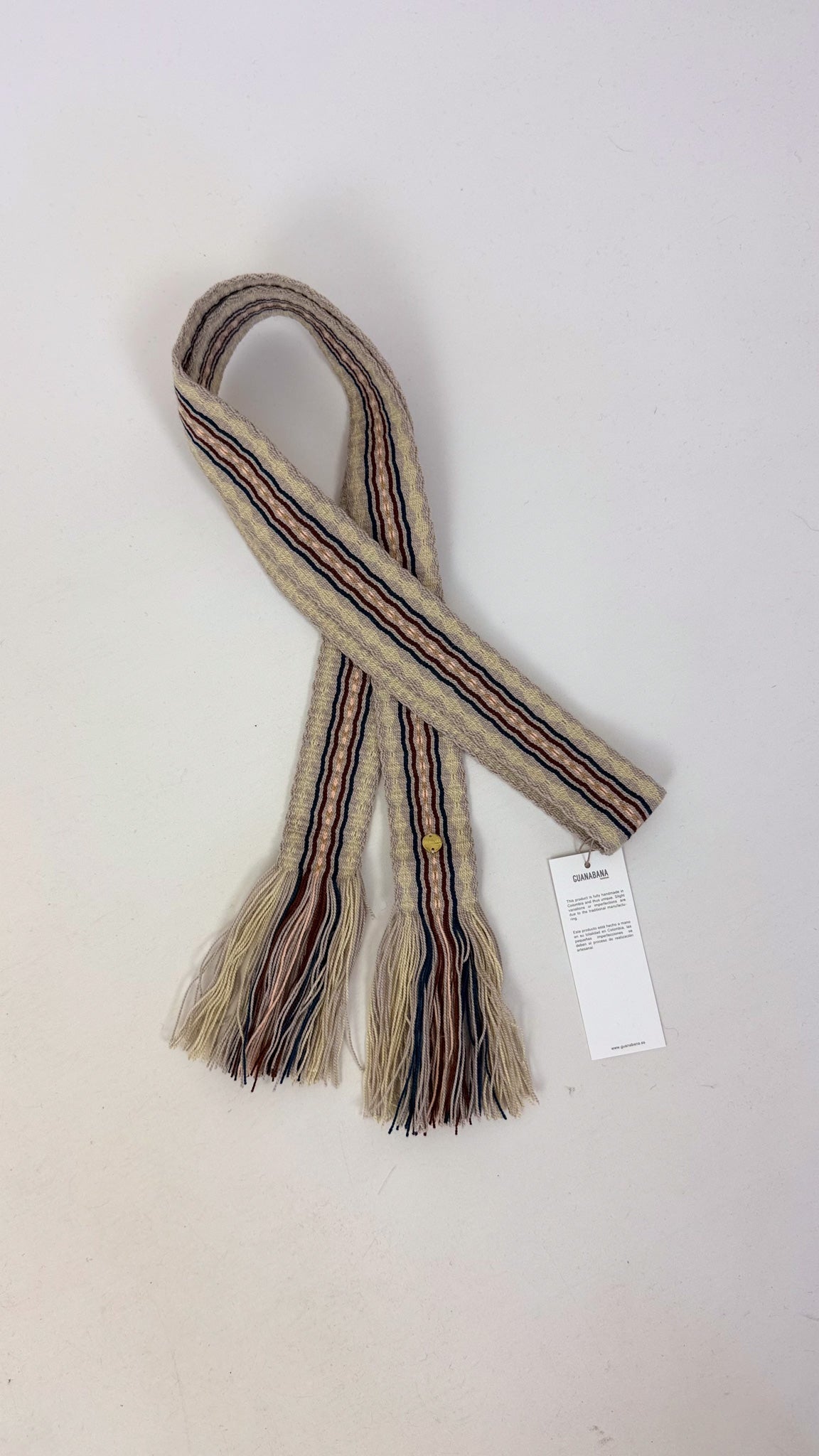 Guanabana 154 Belt Beige & Brown