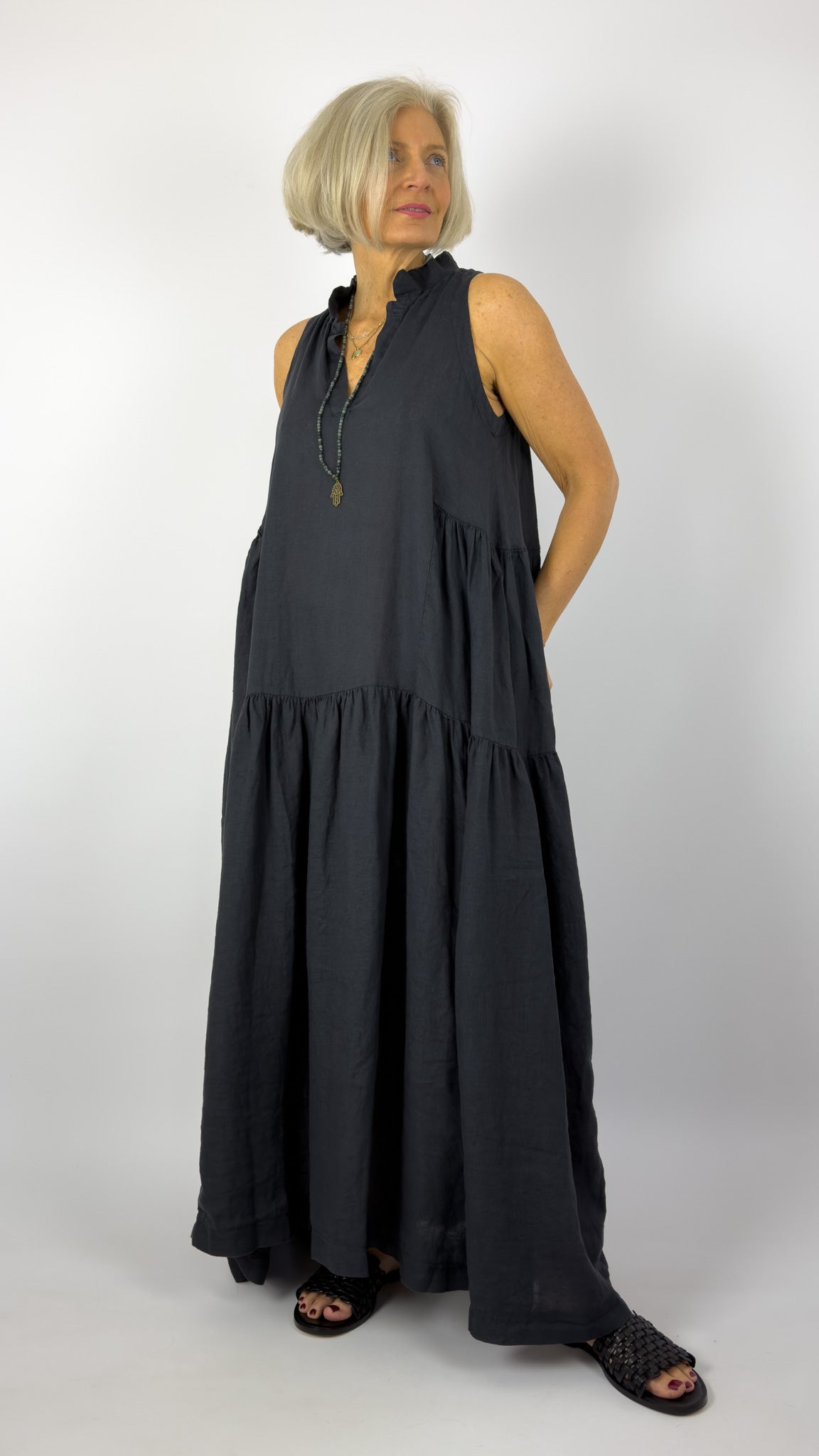 Mama b Limite Dress Anthracite
