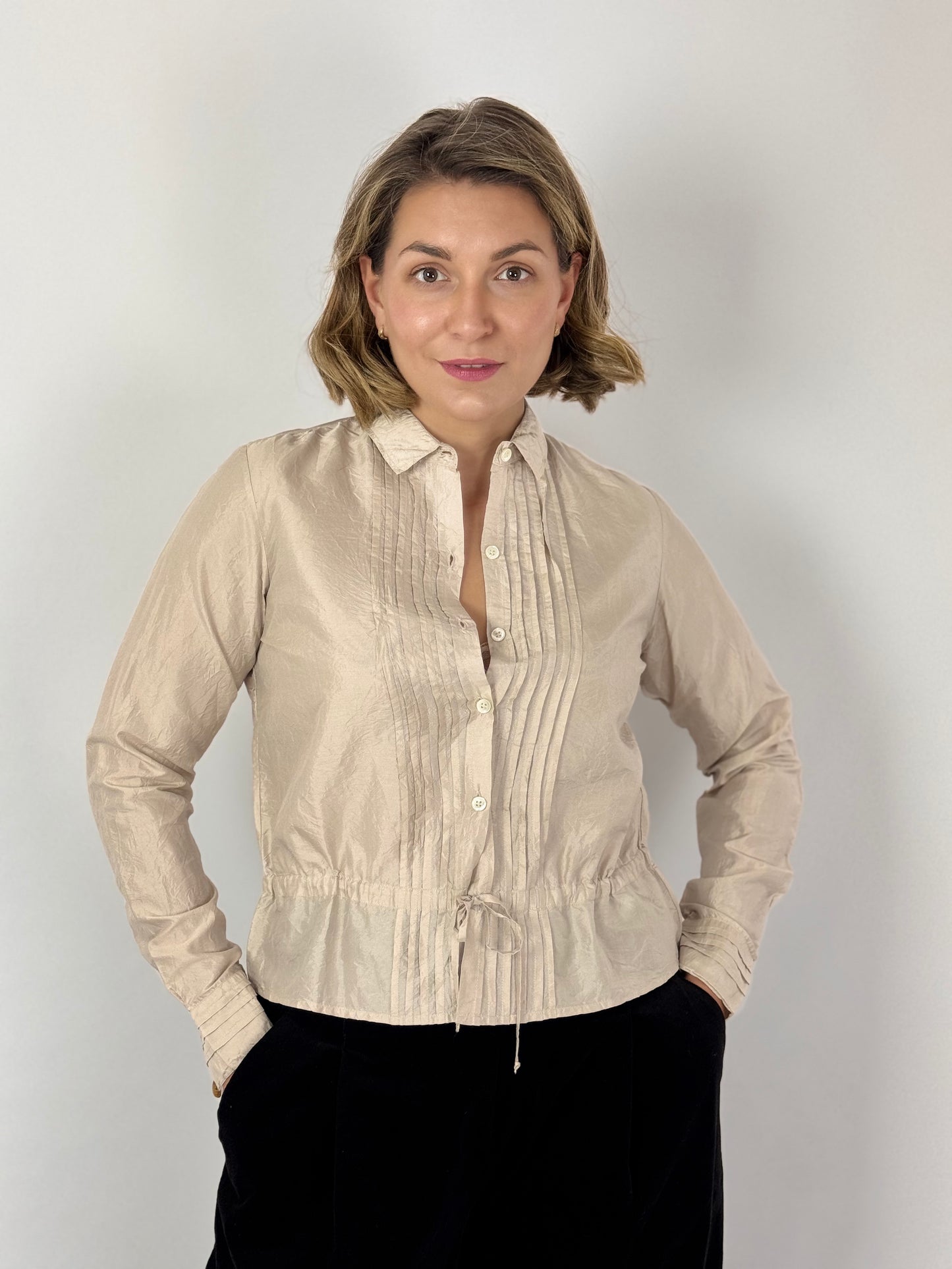 Christian Peau 04 Blouse Silver Beige
