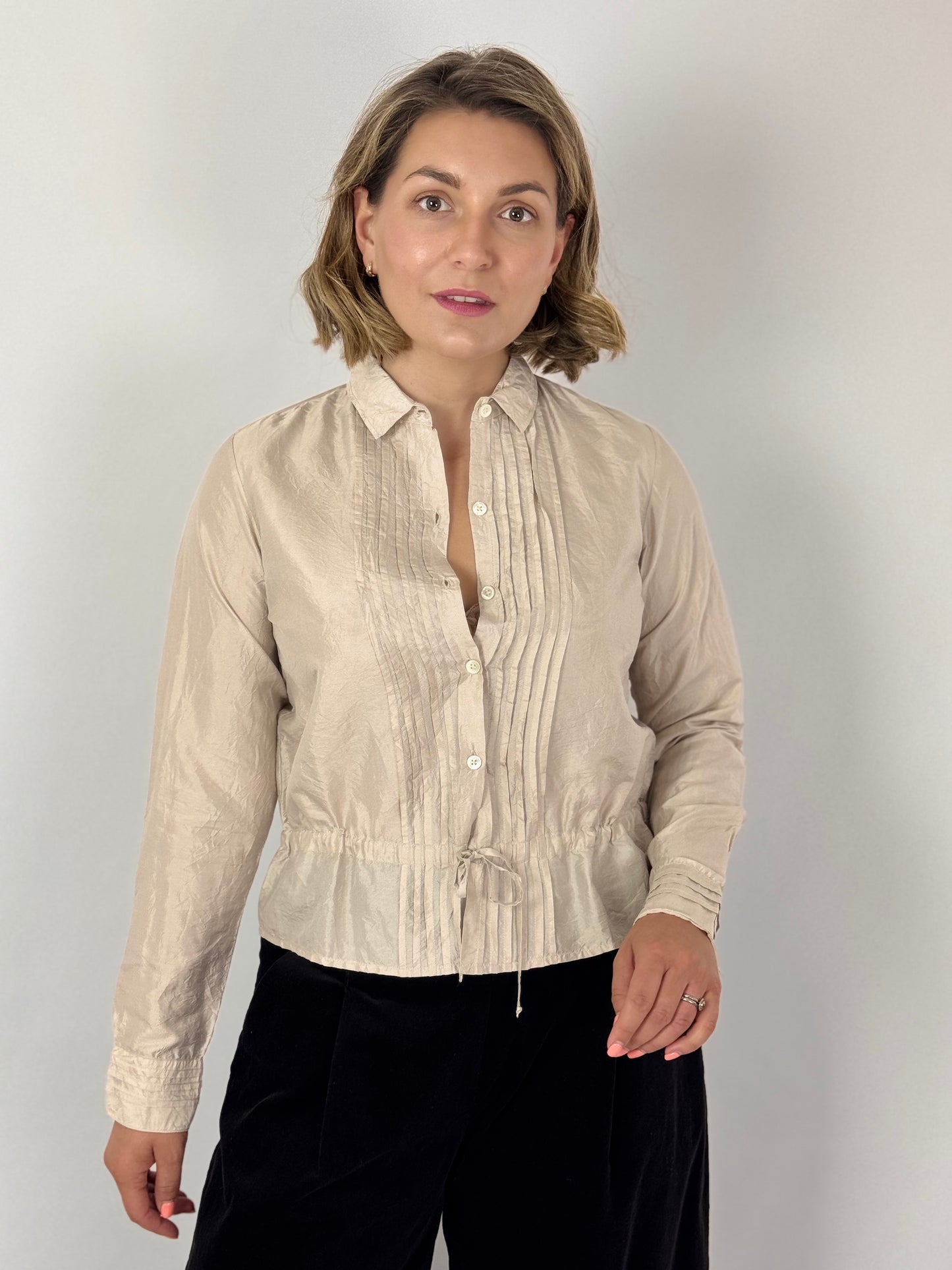 Christian Peau 04 Blouse Silver Beige