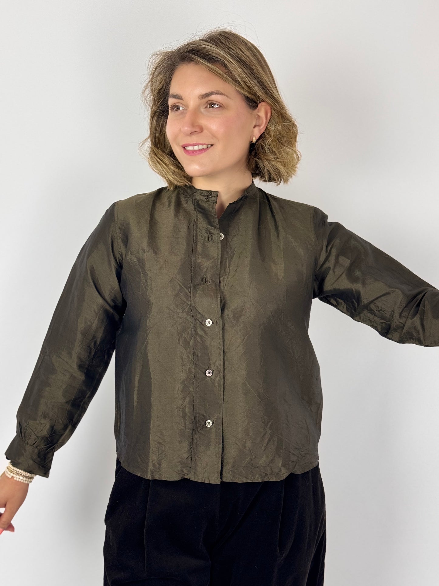 Christian Peau 05 Blouse Moss