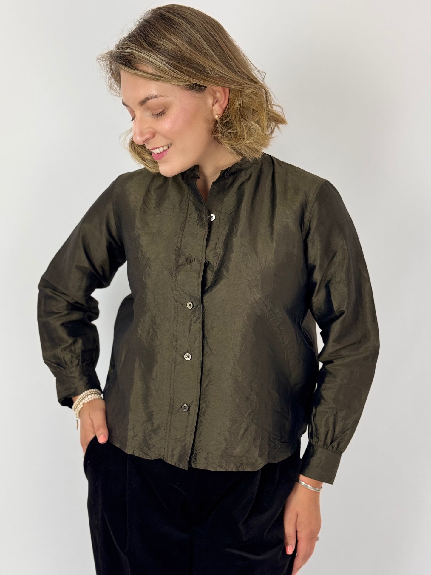 Christian Peau 05 Blouse Moss
