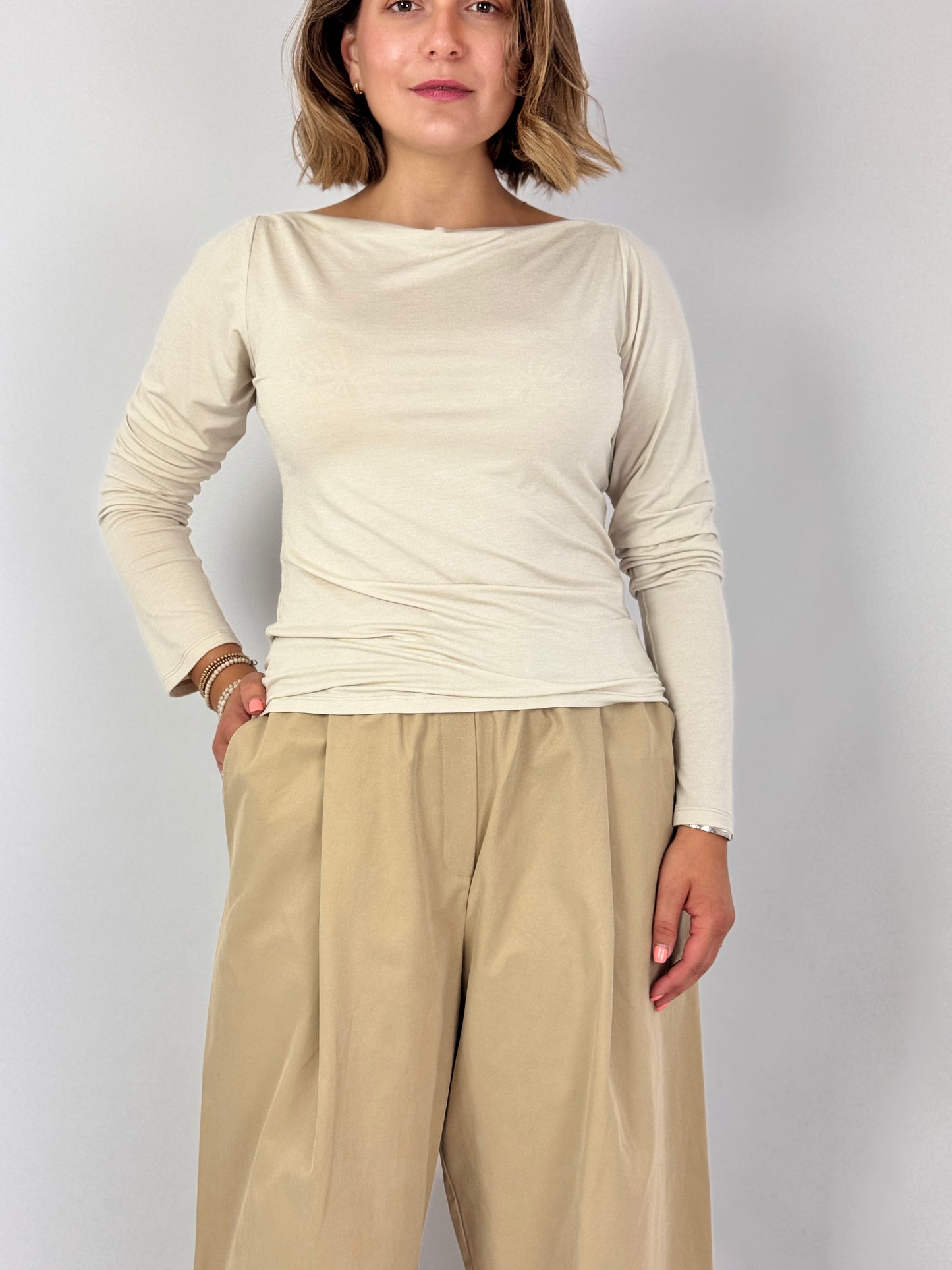 Les Filles d'Ailleurs 849 Top Ecru