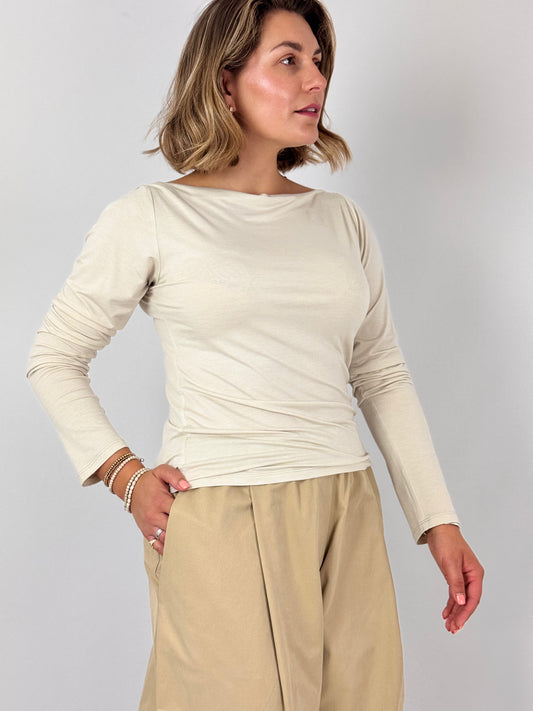 Les Filles d'Ailleurs 849 Top Ecru