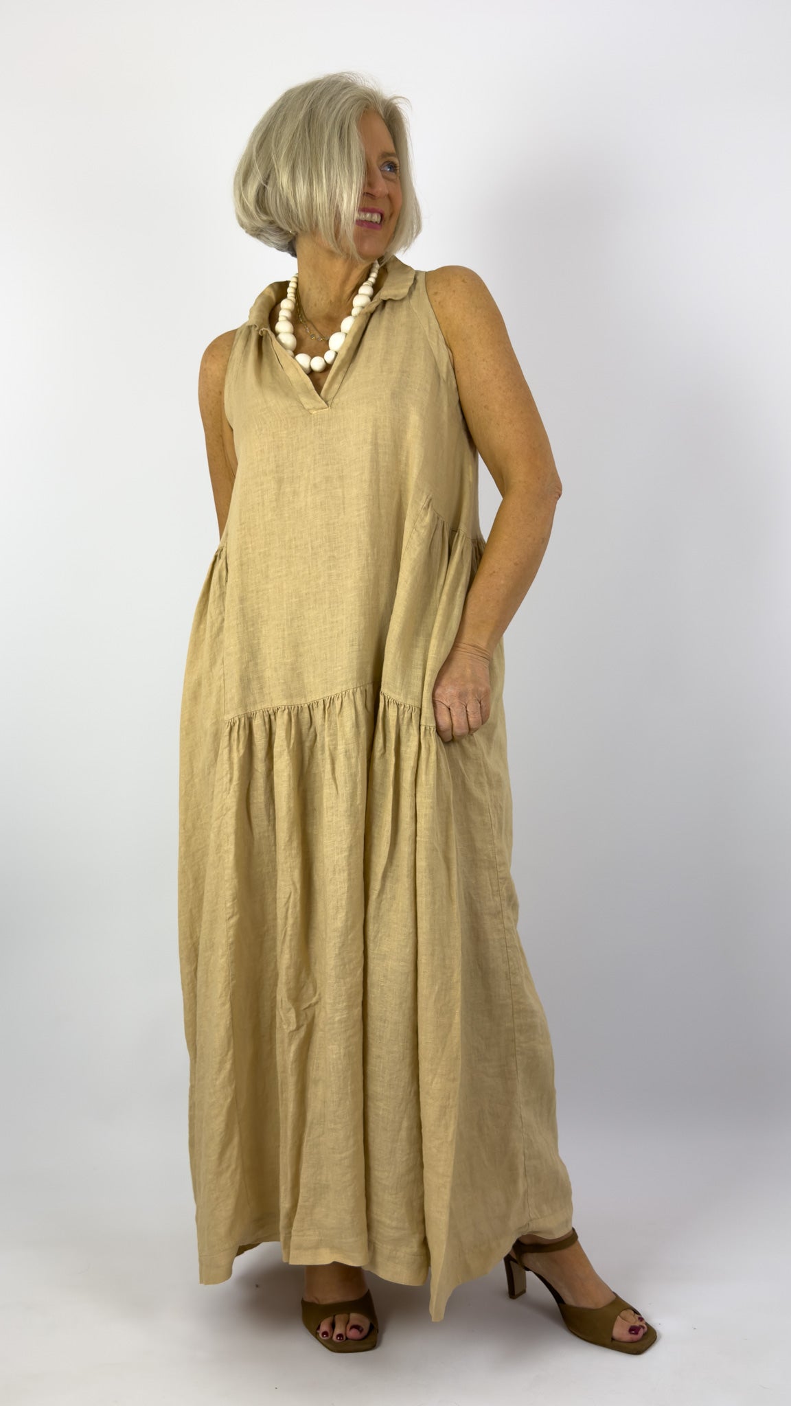 Mama b Limite Dress Grano