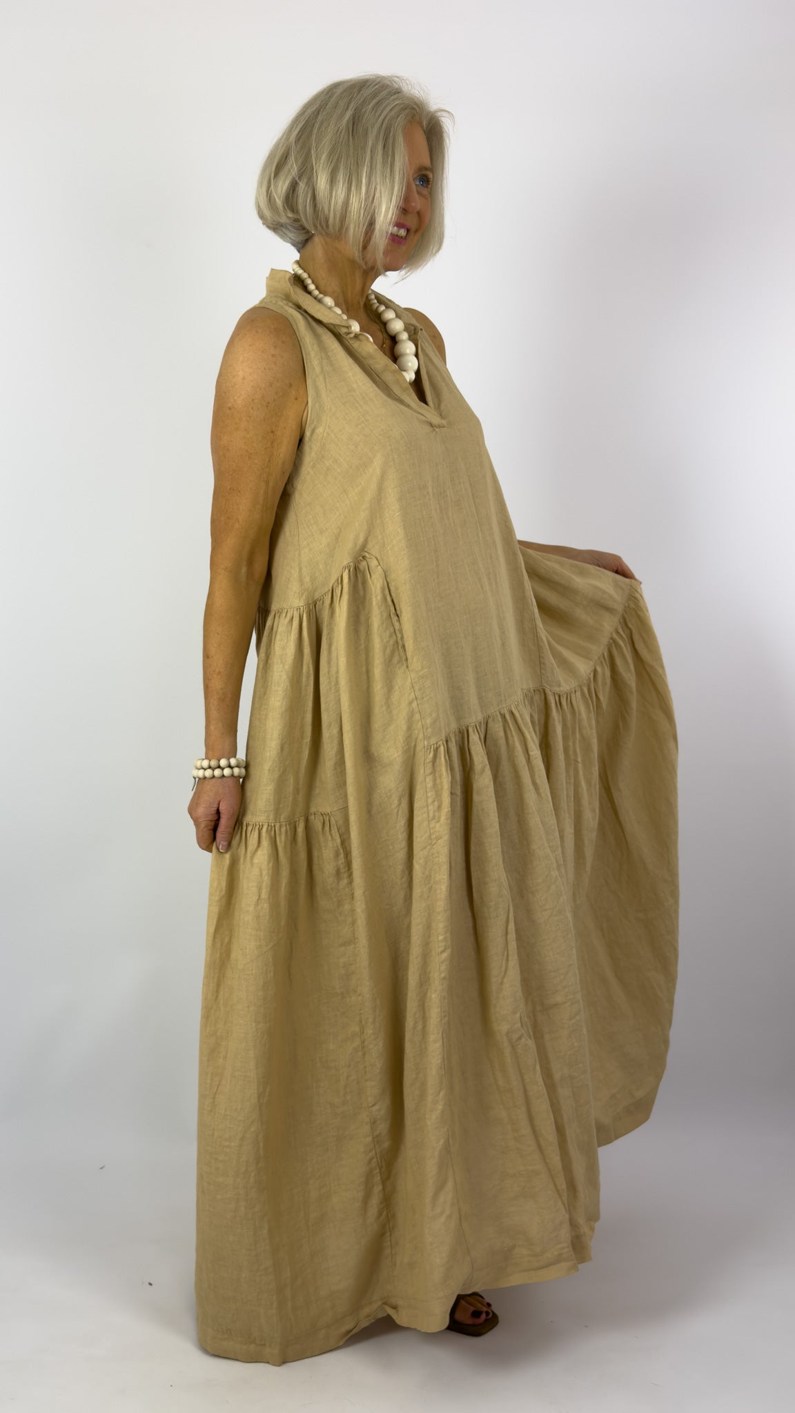 Mama b Limite Dress Grano