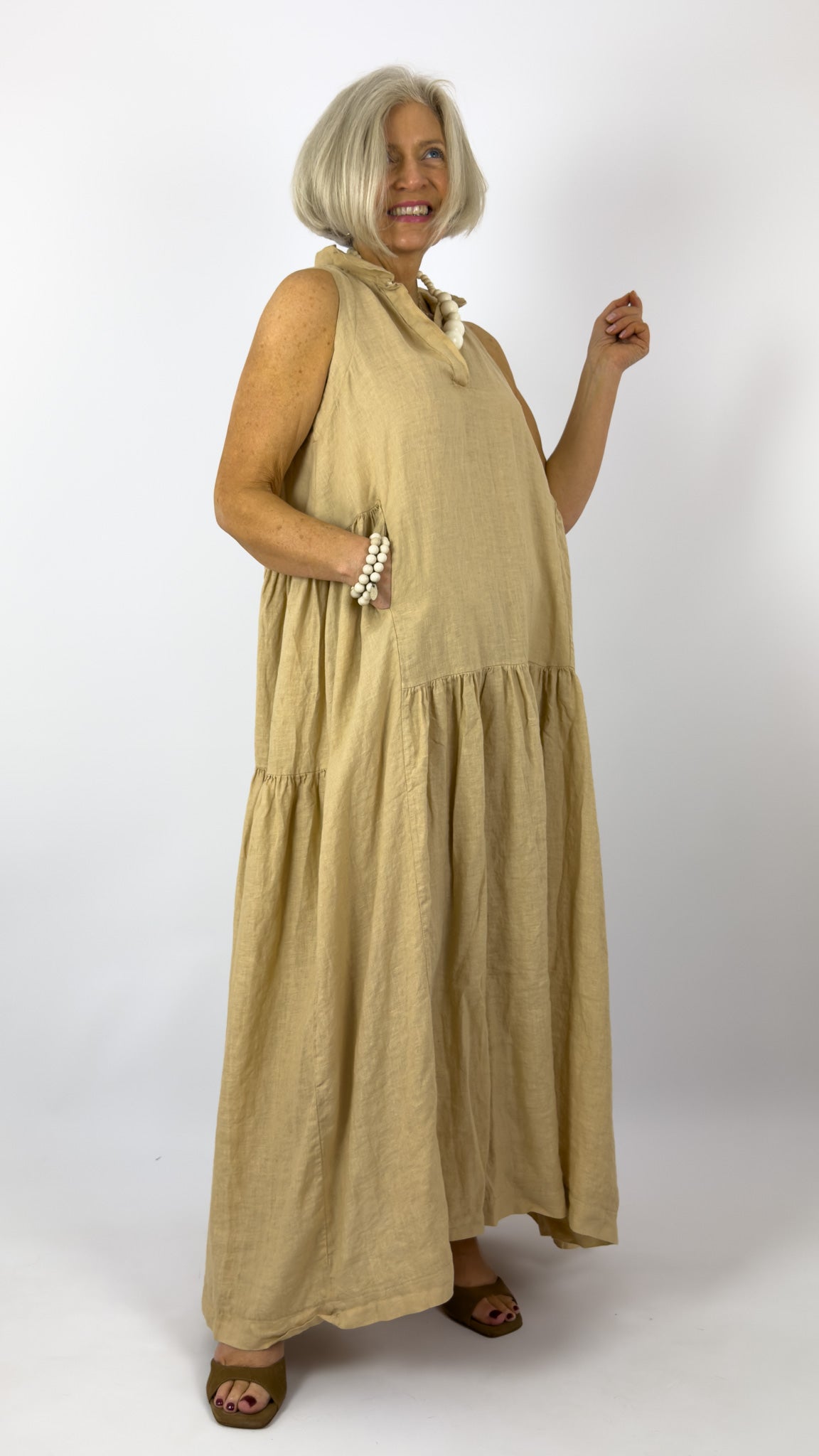 Mama b Limite Dress Grano